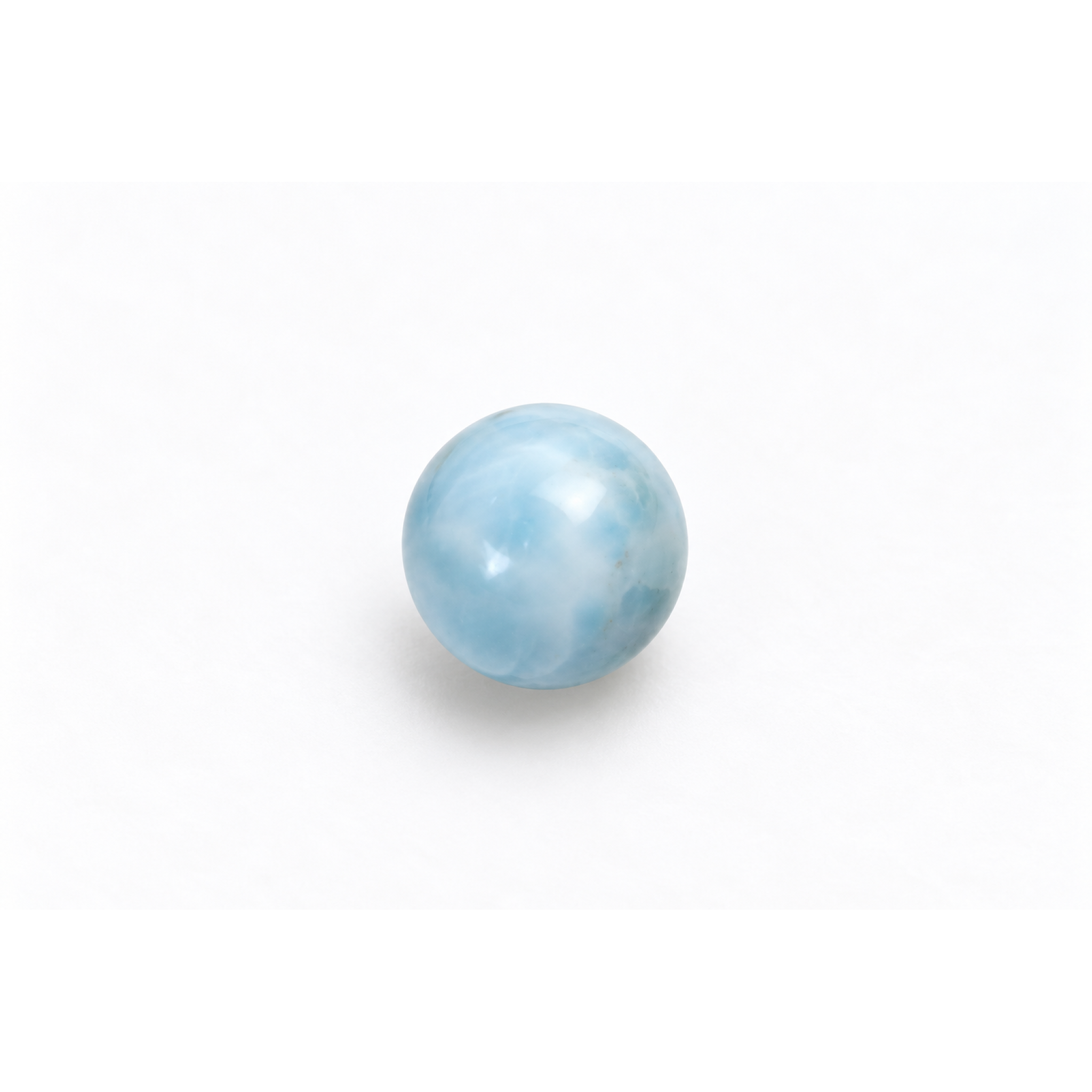Genuine light blue Dominican Larimar bead 14mm