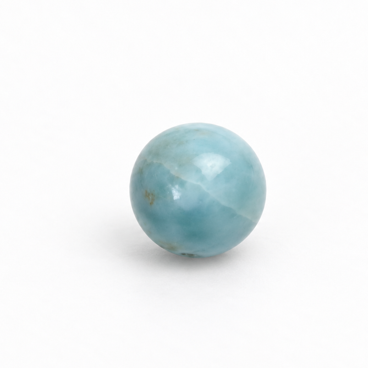 Genuine light blue Dominican Larimar bead 10.5mm