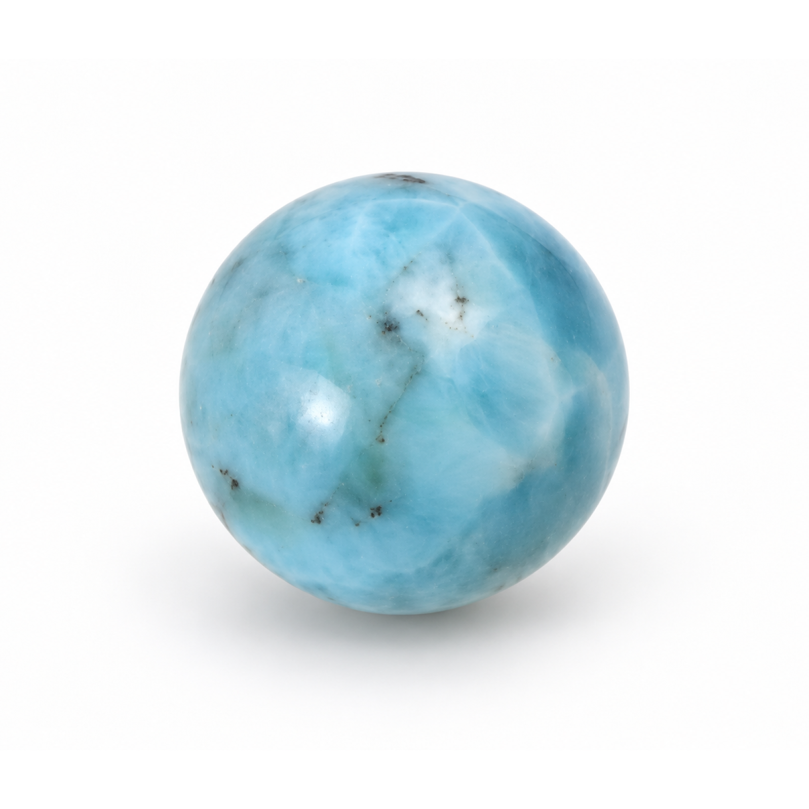 Genuine red blue Dominican Larimar bead 15mm