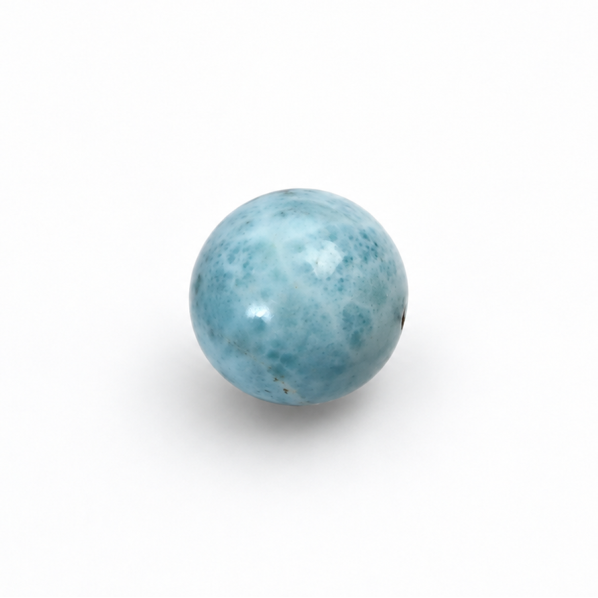 Genuine sky blue Dominican Larimar bead 15.8mm