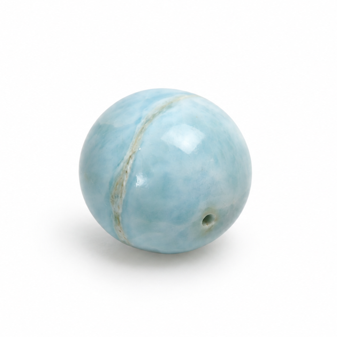 Genuine light blue Dominican Larimar bead 16.2mm