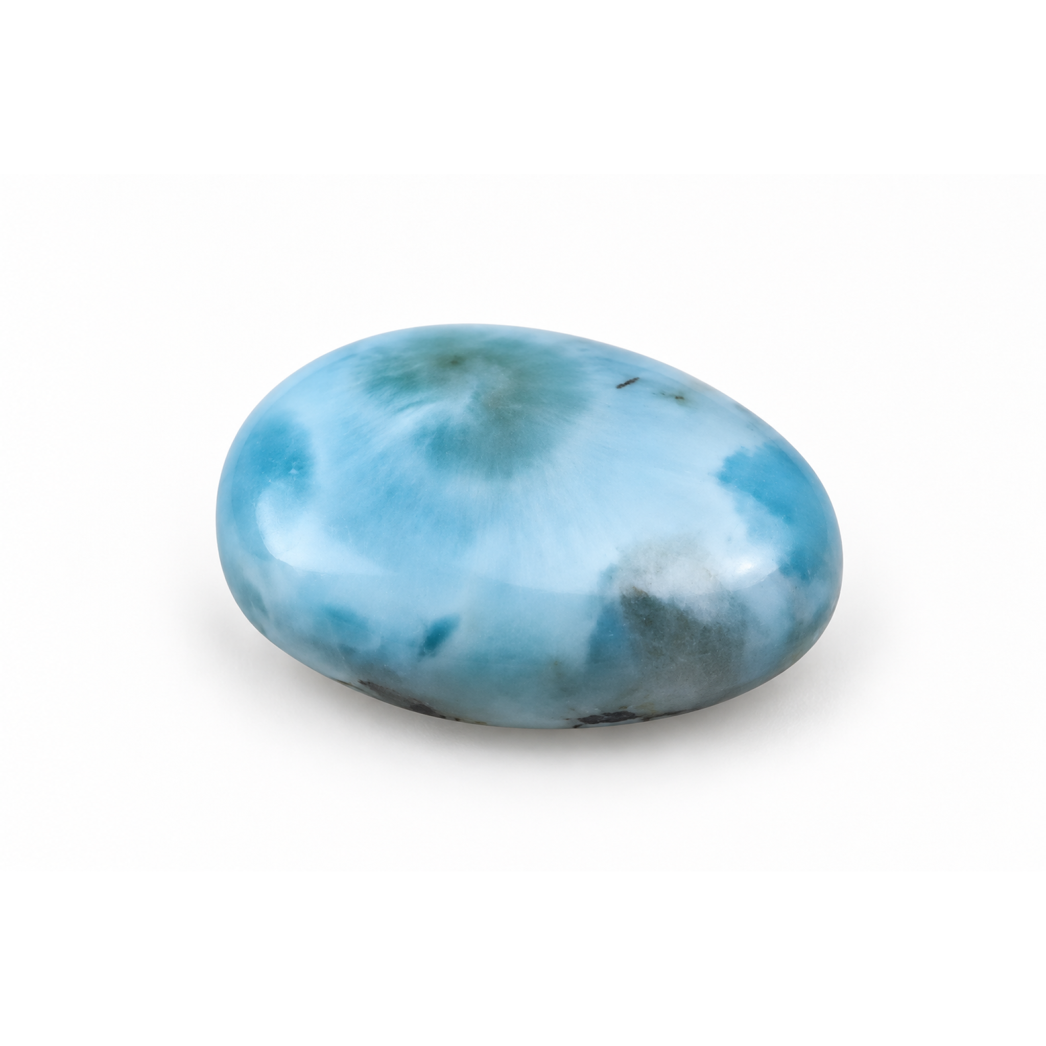 Genuine sky blue Dominican Larimar cabochon 20mm – photo 3