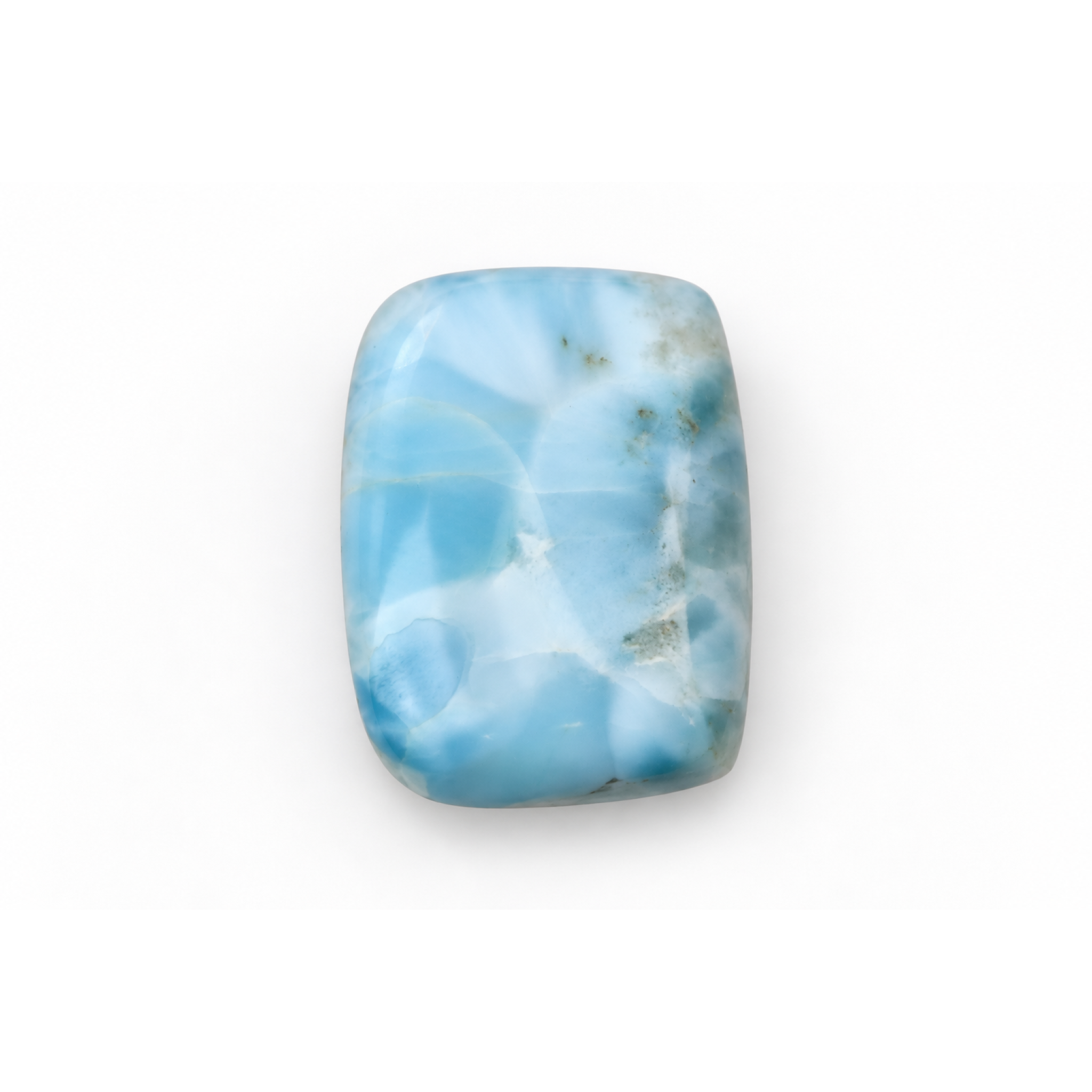 Genuine sky blue Dominican Larimar cabochon 25mm – photo 3