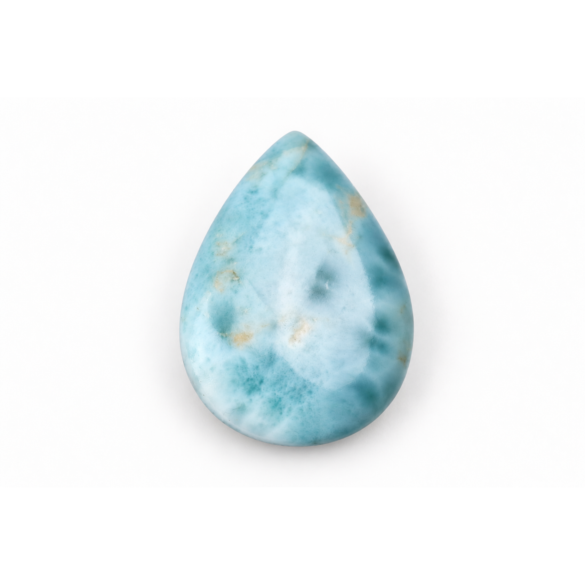 Expertly crafted sky blue polished Dominican Larimar 45mm – photo 2