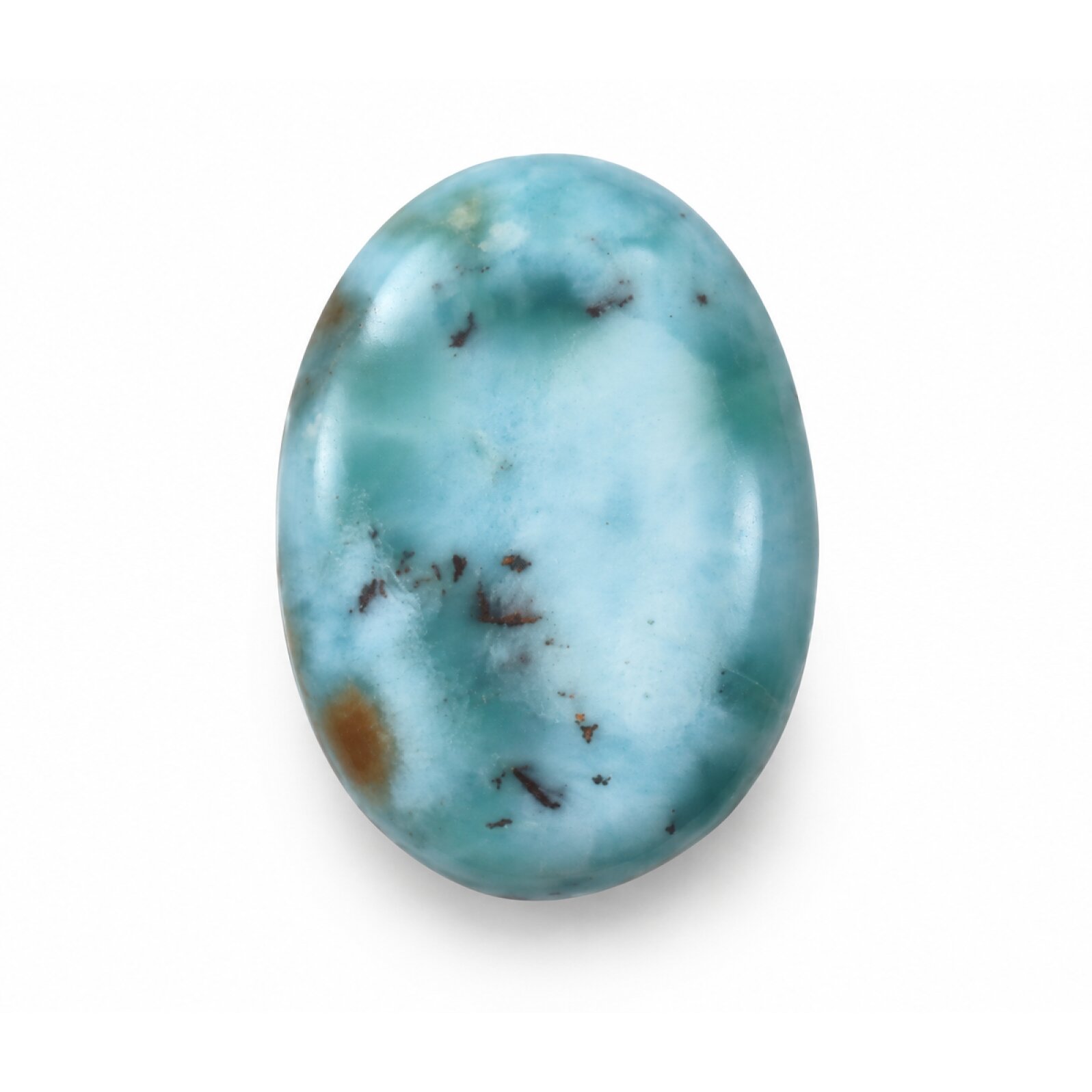 Natural Dominican Larimar Cabochon 20mm red blue