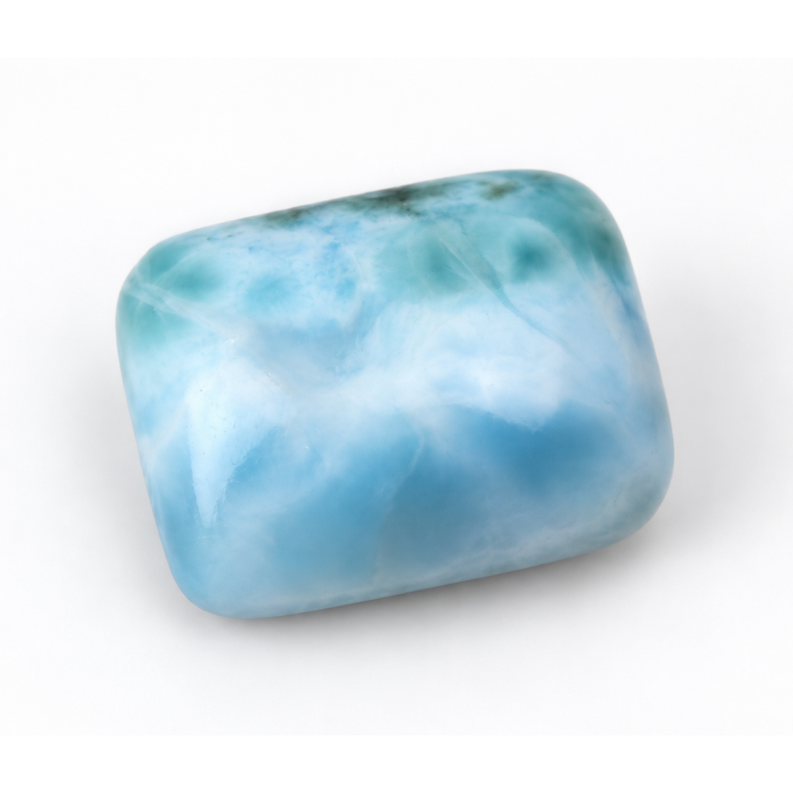 Handmade green blue Dominican Larimar cabochon 23mm