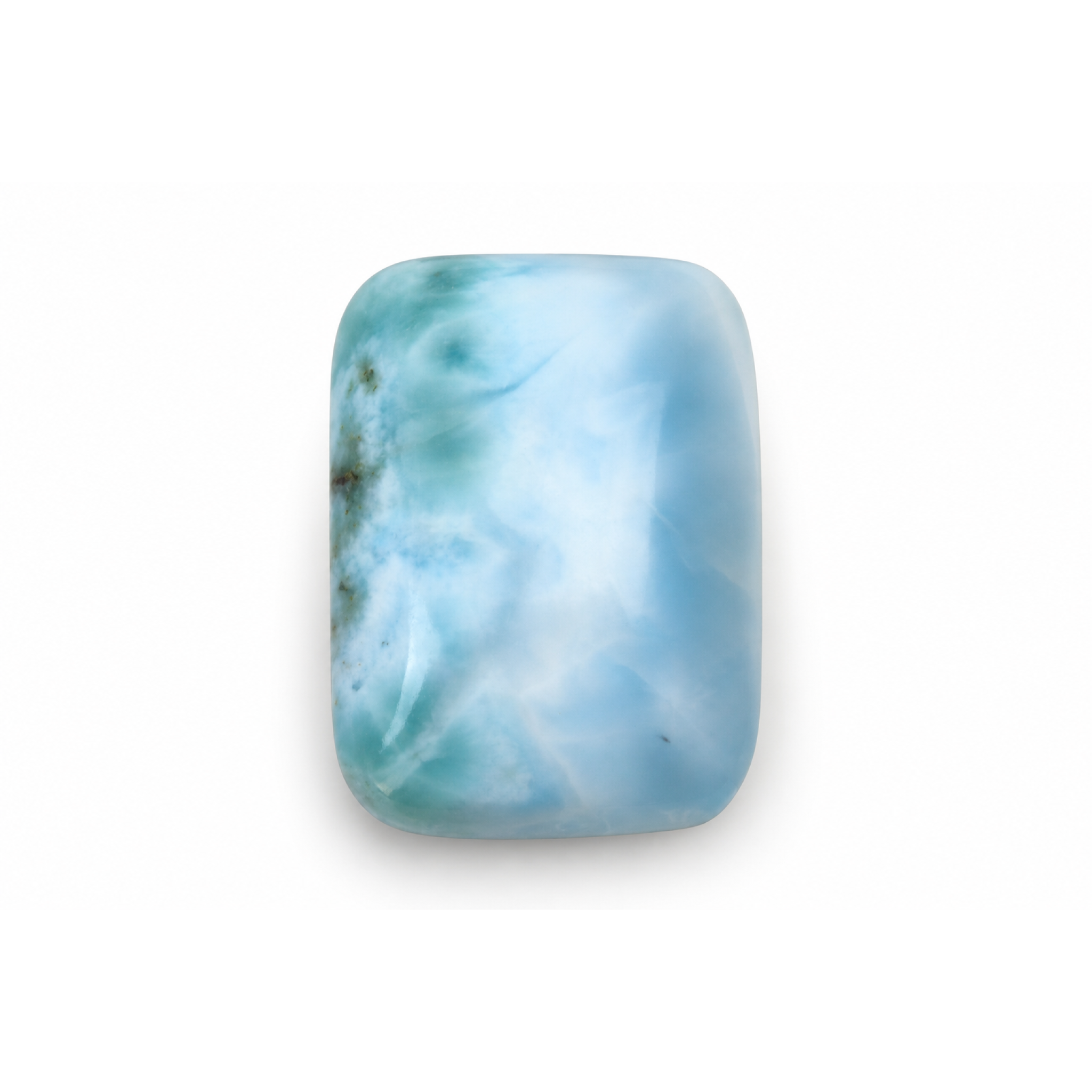 Handmade green blue Dominican Larimar cabochon 23mm – photo 2