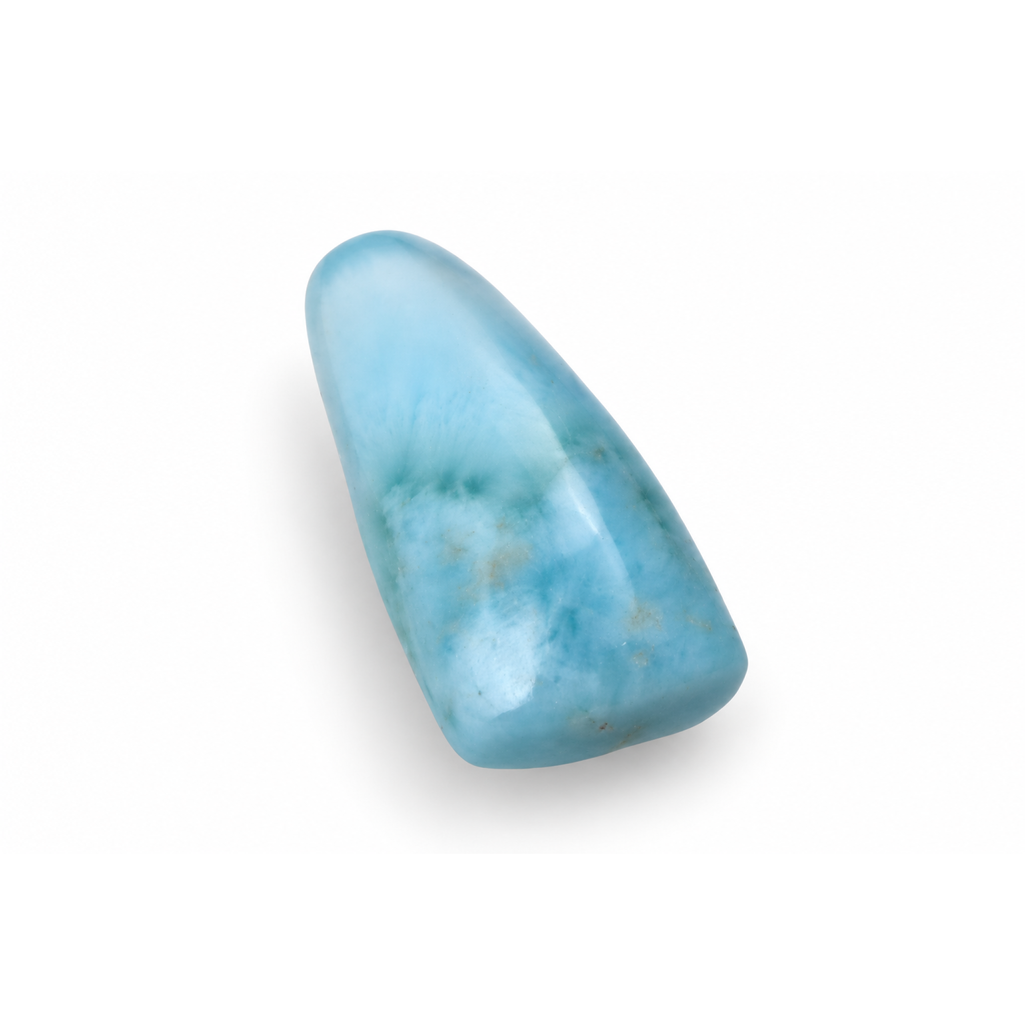 Genuine handcrafted light blue Dominican Larimar cabochon 20mm – photo 2