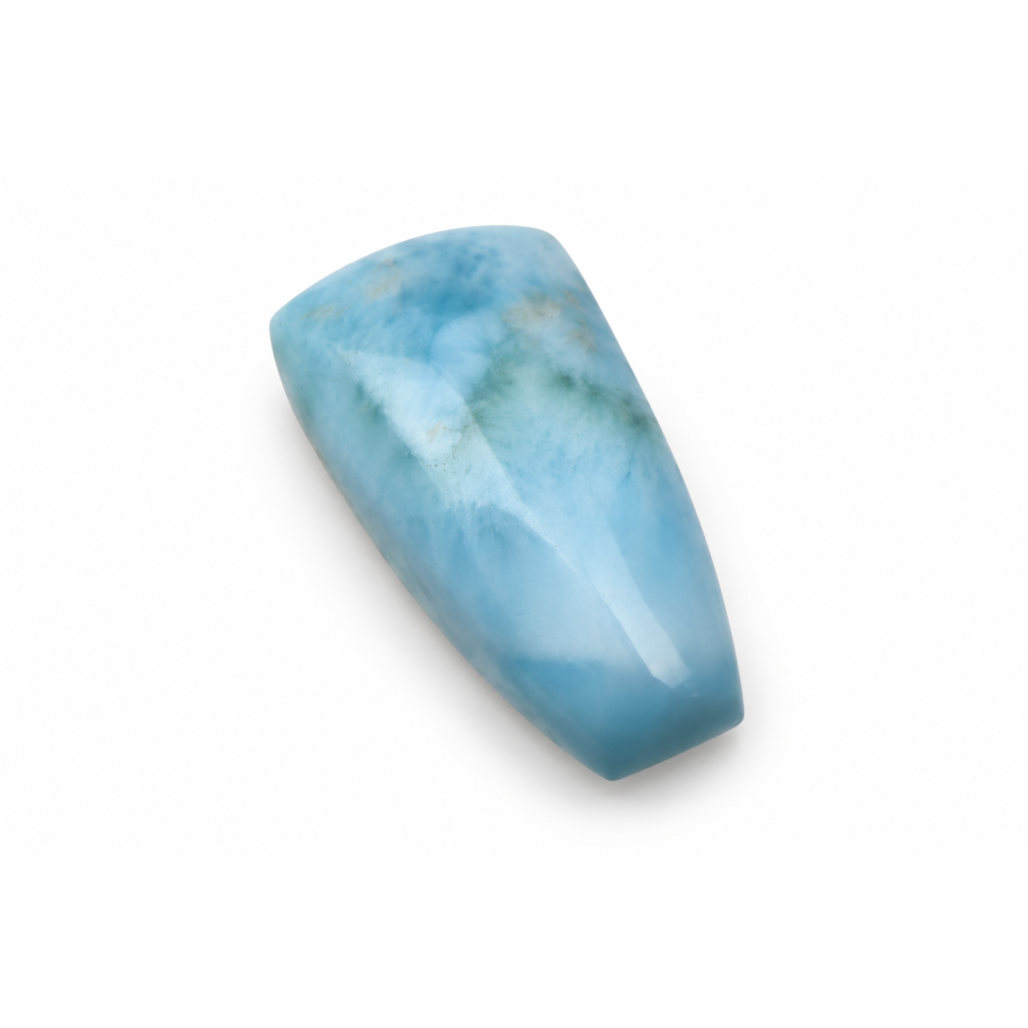 Genuine handcrafted light blue Dominican Larimar cabochon 20mm – photo 3