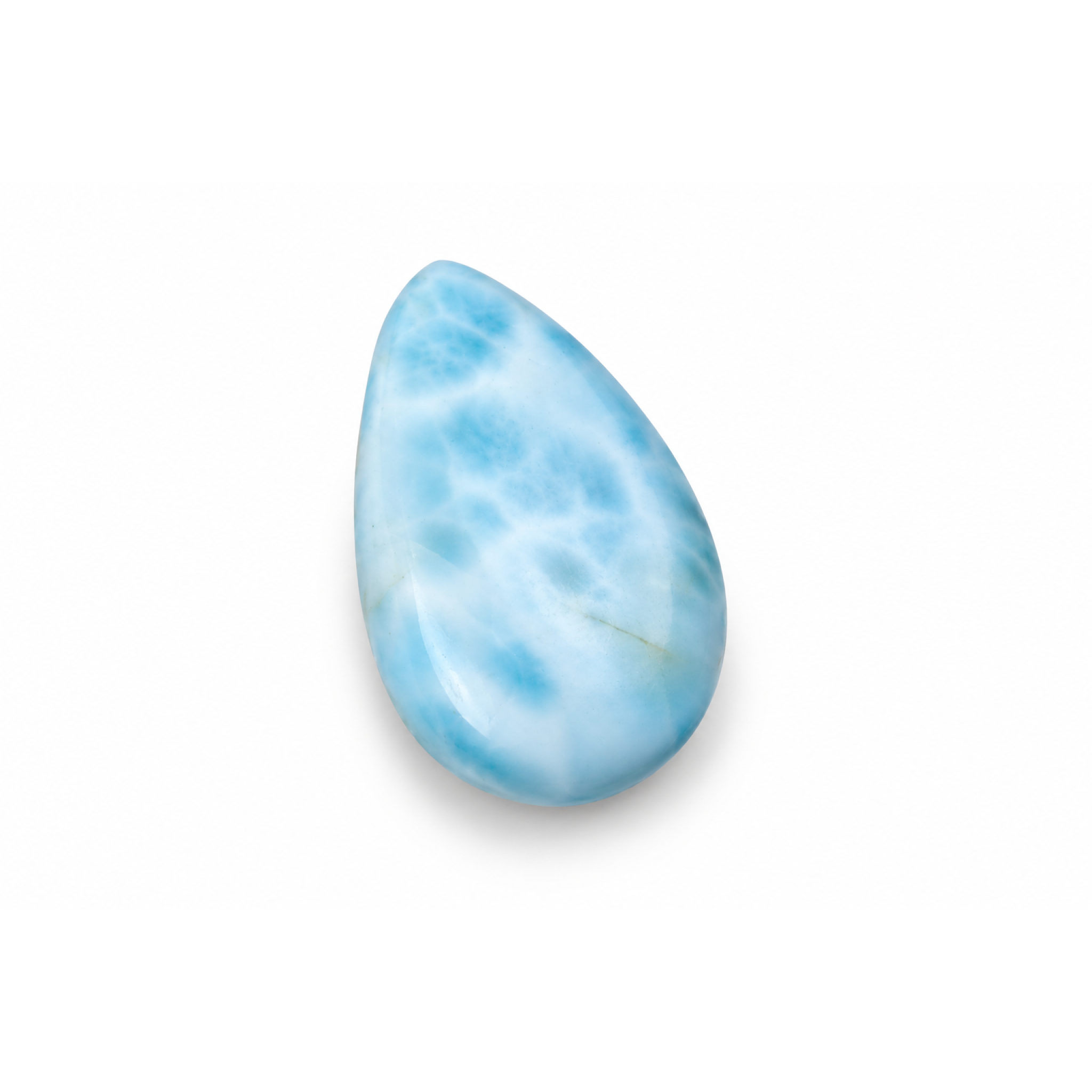 Genuine sky blue Dominican Larimar cabochon 27mm – photo 5