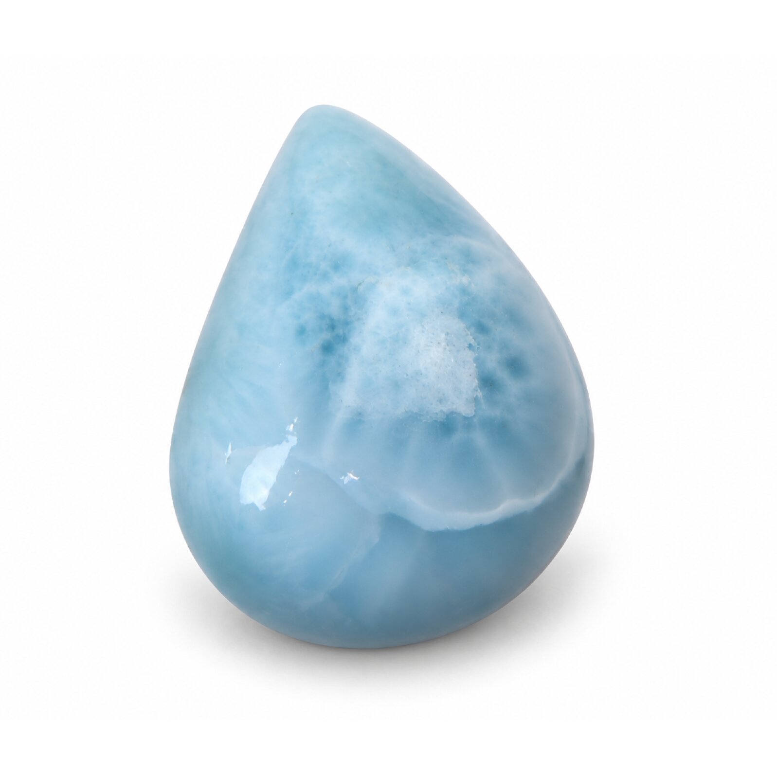 Genuine handcrafted sky blue Dominican Larimar cabochon 22mm