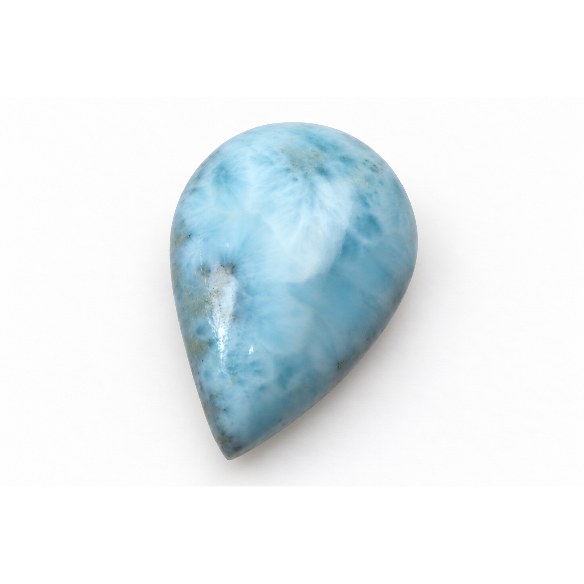 Authentic light blue Dominican Larimar cabochon 26mm – photo 4