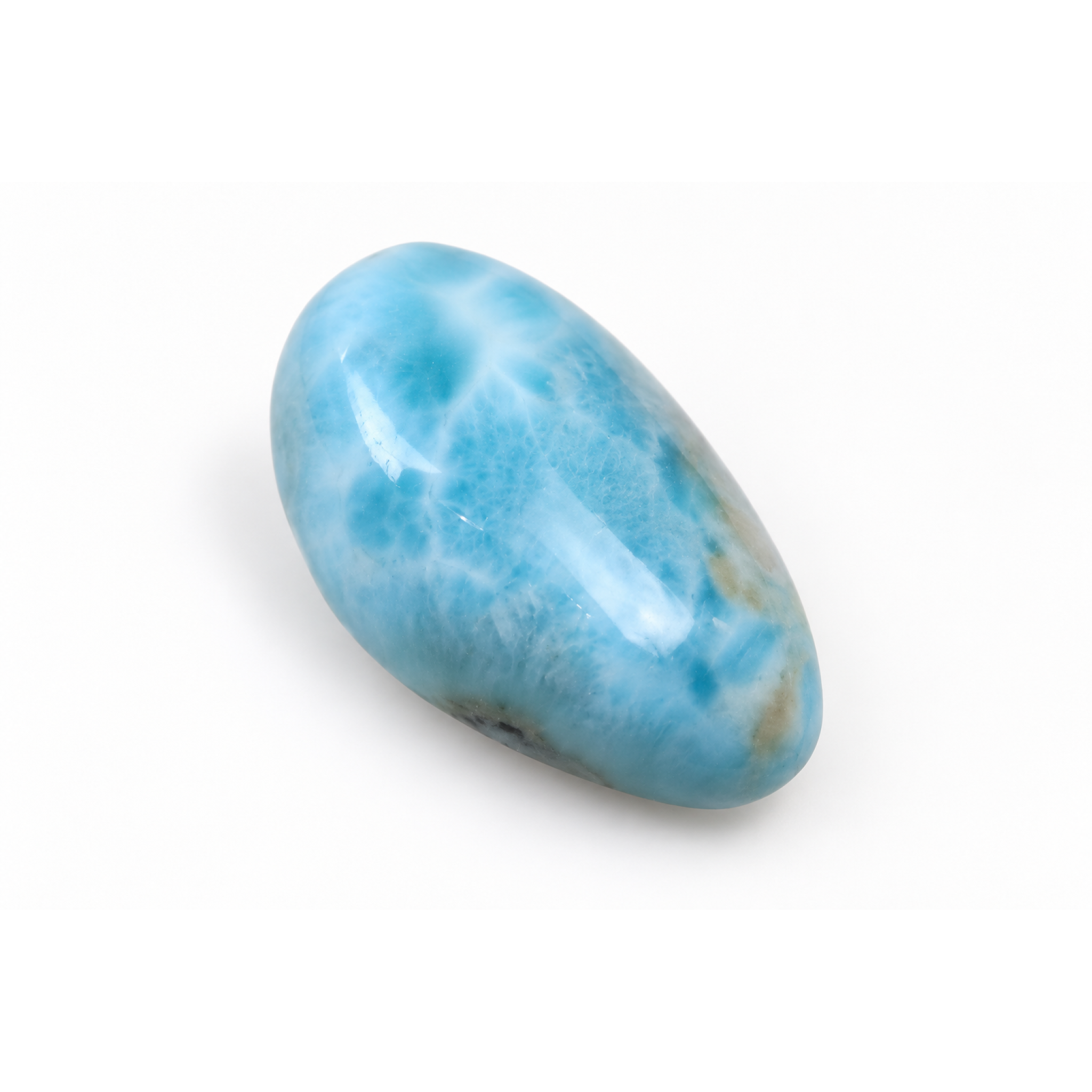 Genuine sky blue Dominican Larimar cabochon 19mm – photo 2