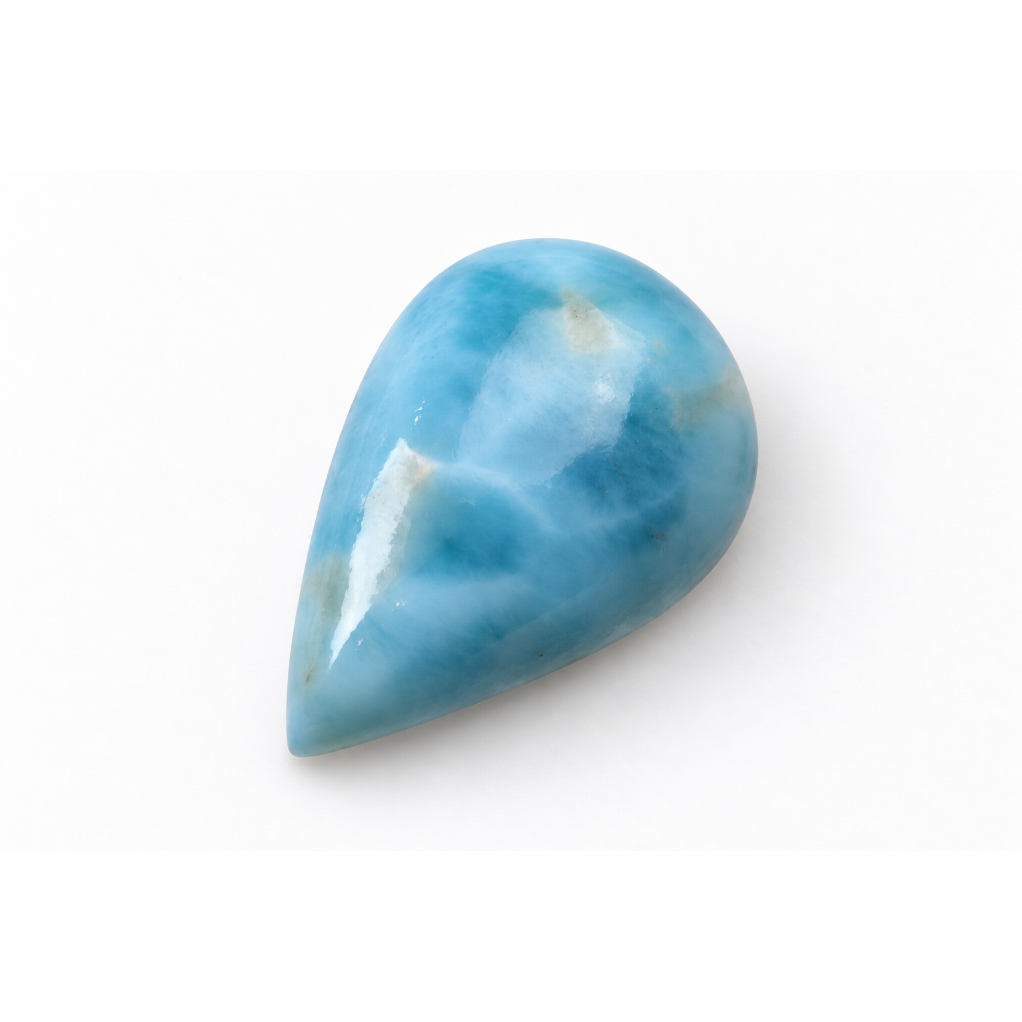Authentic sky blue Dominican Larimar cabochon 22mm – photo 4