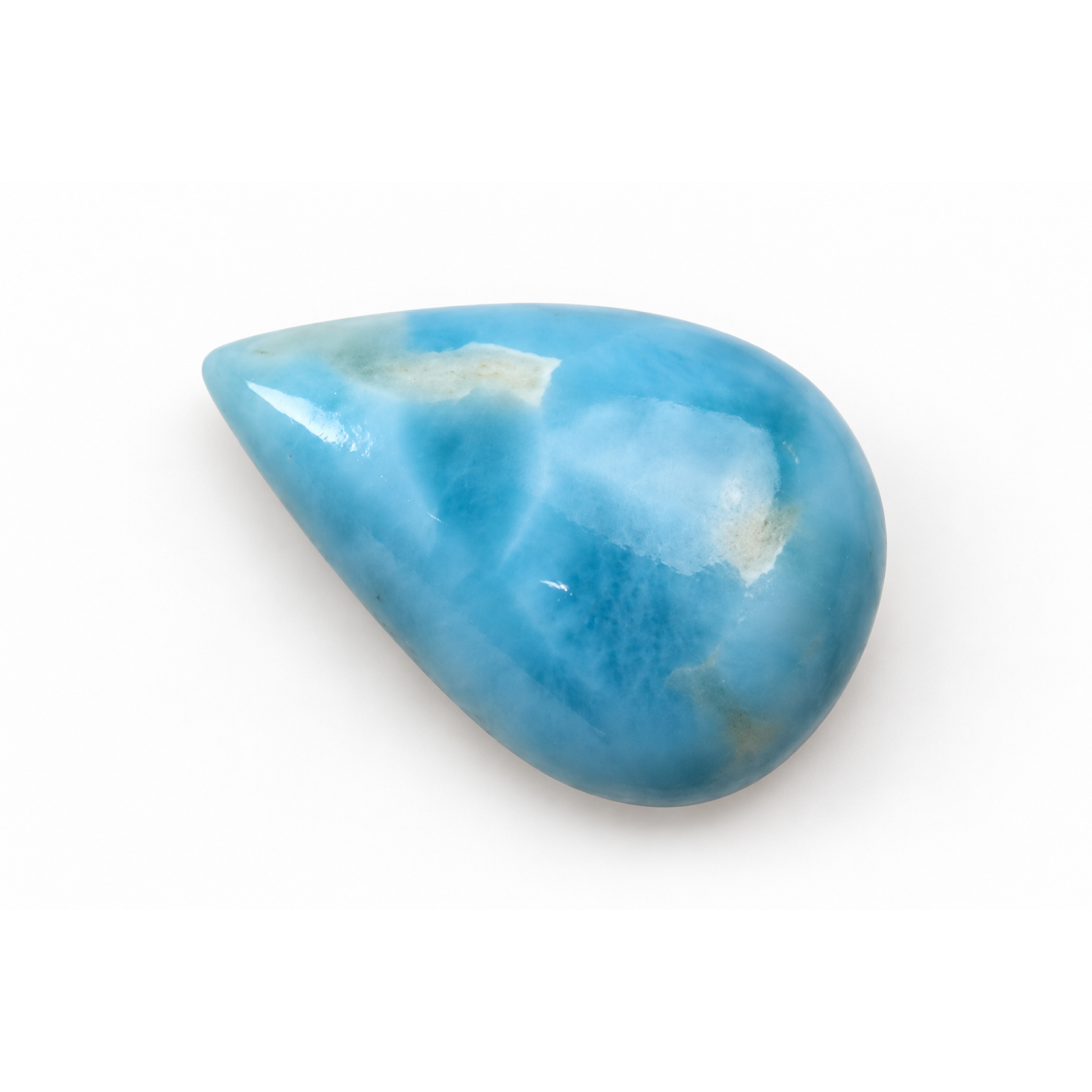 Authentic sky blue Dominican Larimar cabochon 22mm – photo 5