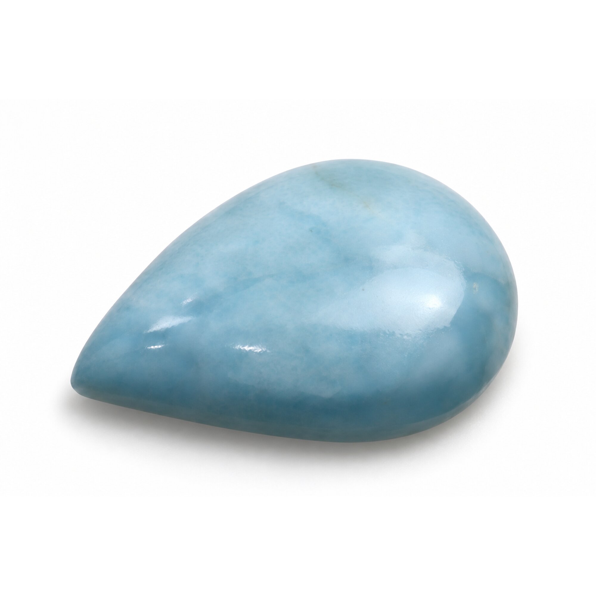 Authentic green blue Dominican Larimar cabochon 31mm – photo 2