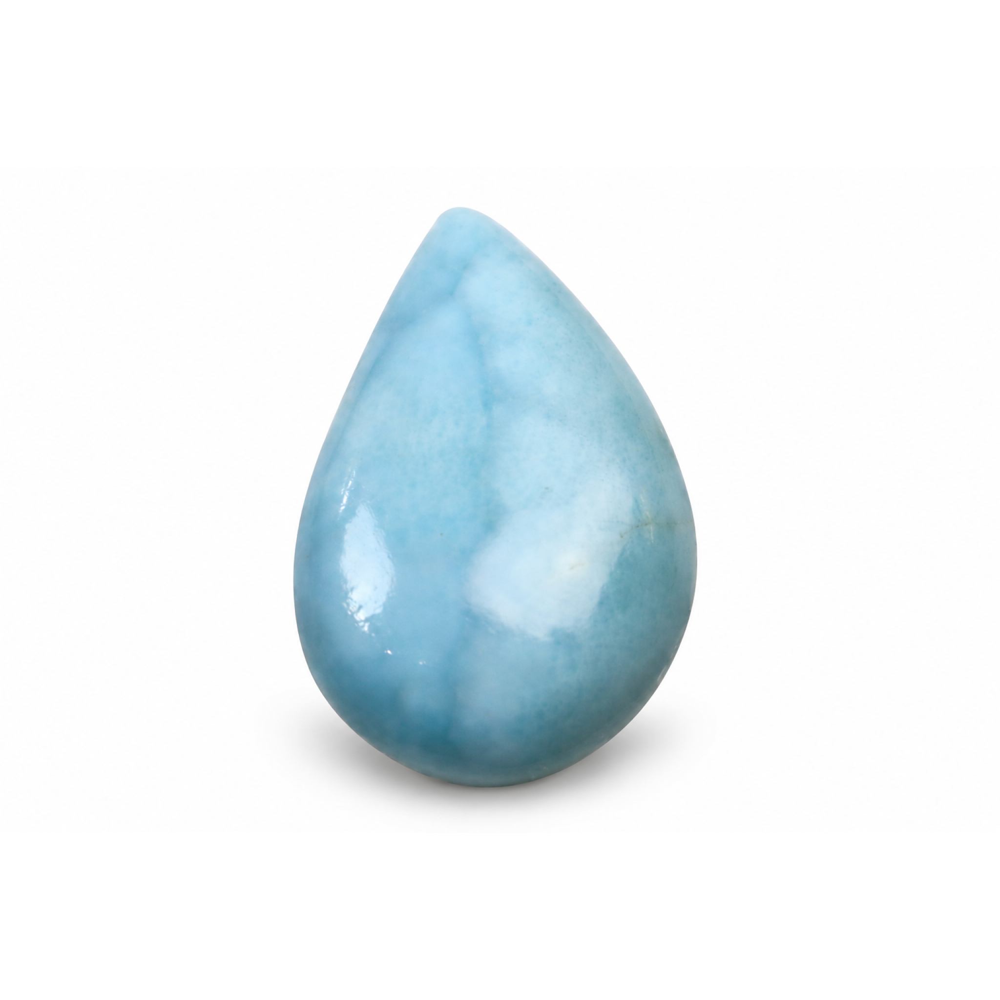 Authentic green blue Dominican Larimar cabochon 31mm – photo 6