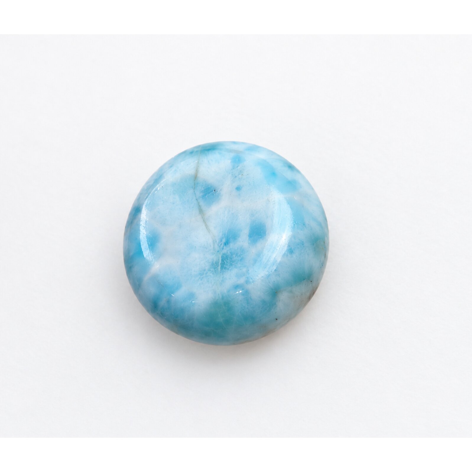 Genuine sea blue Dominican Larimar cabochon 18.5mm