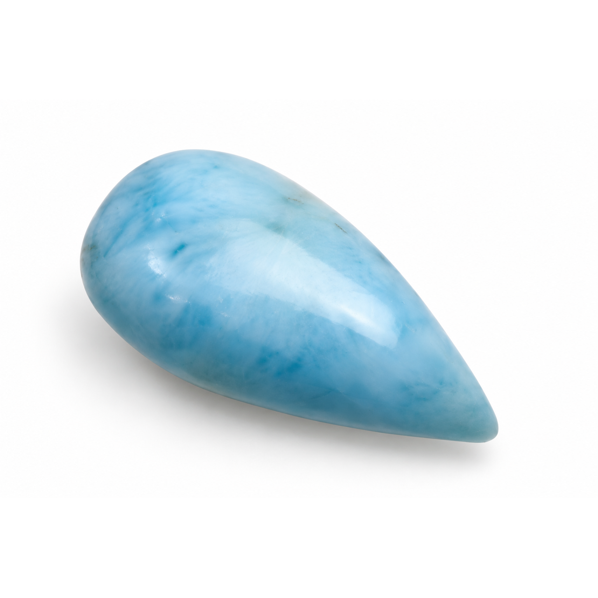 Genuine sea blue Dominican Larimar cabochon 22mm – photo 2