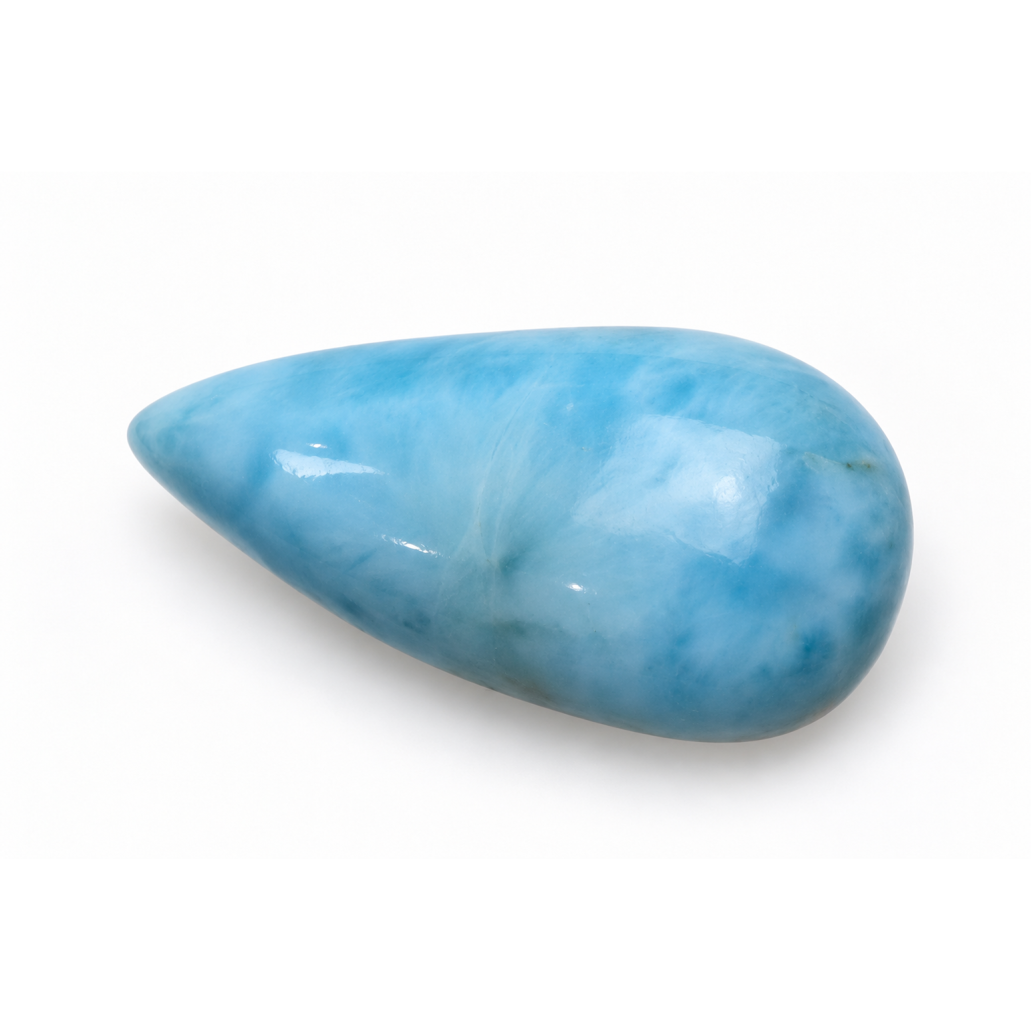 Genuine sea blue Dominican Larimar cabochon 22mm – photo 3