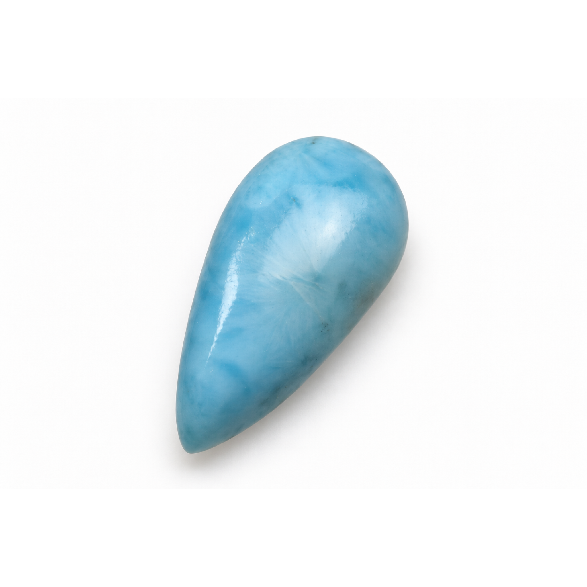 Genuine sea blue Dominican Larimar cabochon 22mm – photo 4