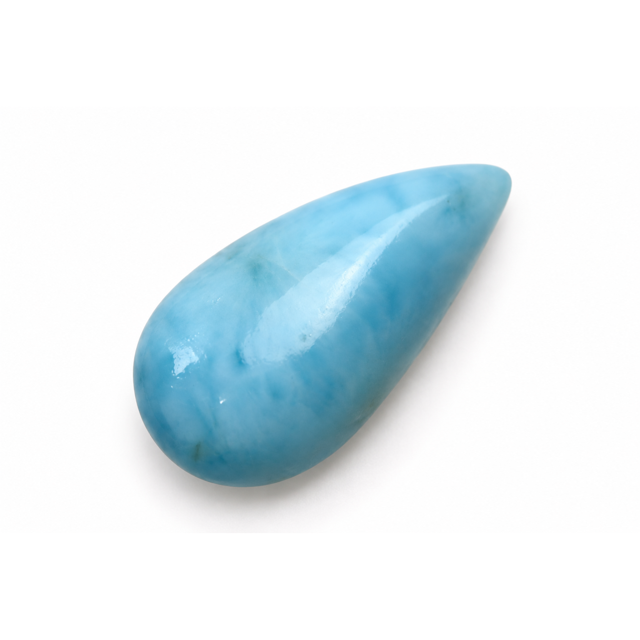 Genuine sea blue Dominican Larimar cabochon 22mm – photo 7