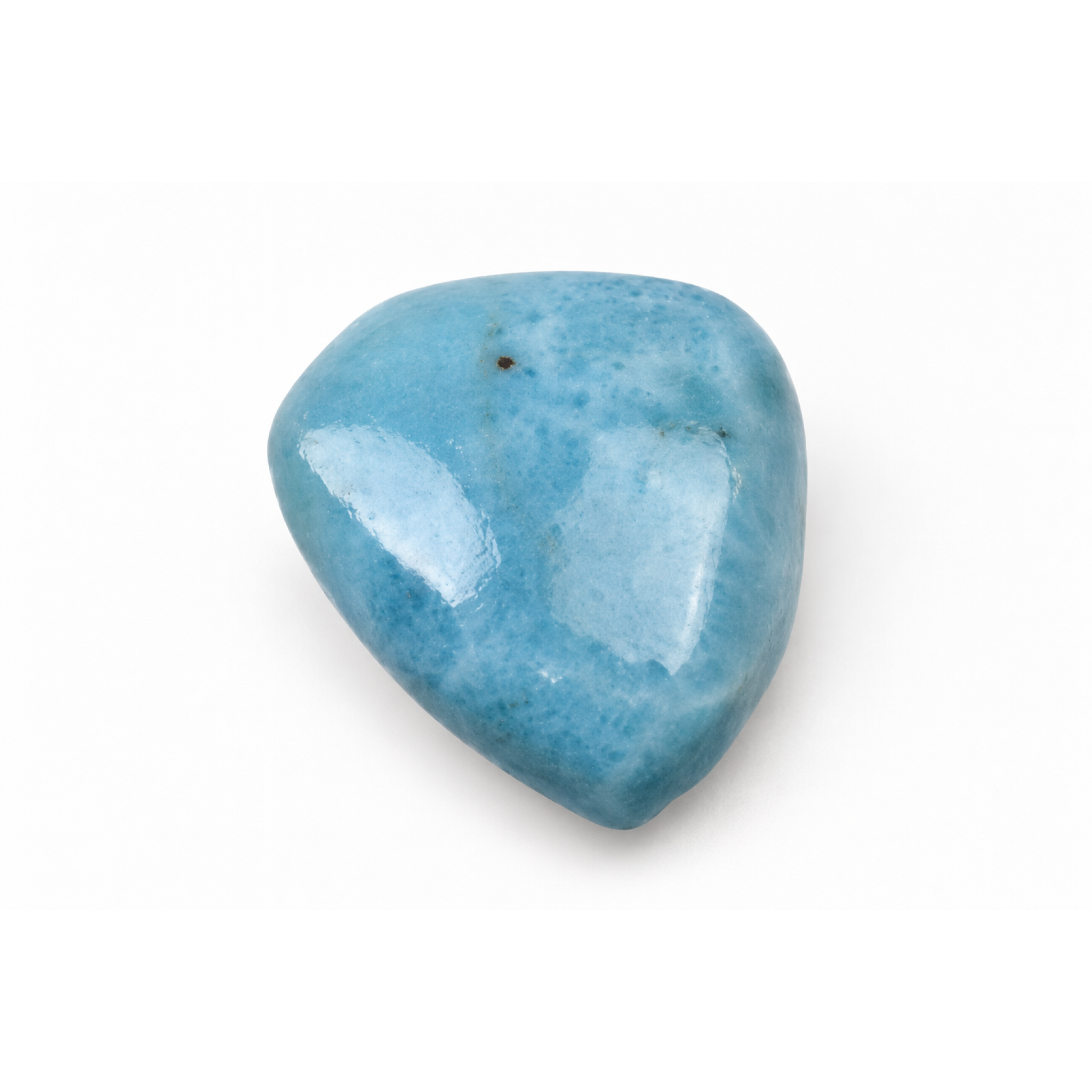 Genuine sky blue Dominican Larimar cabochon 15mm – photo 6