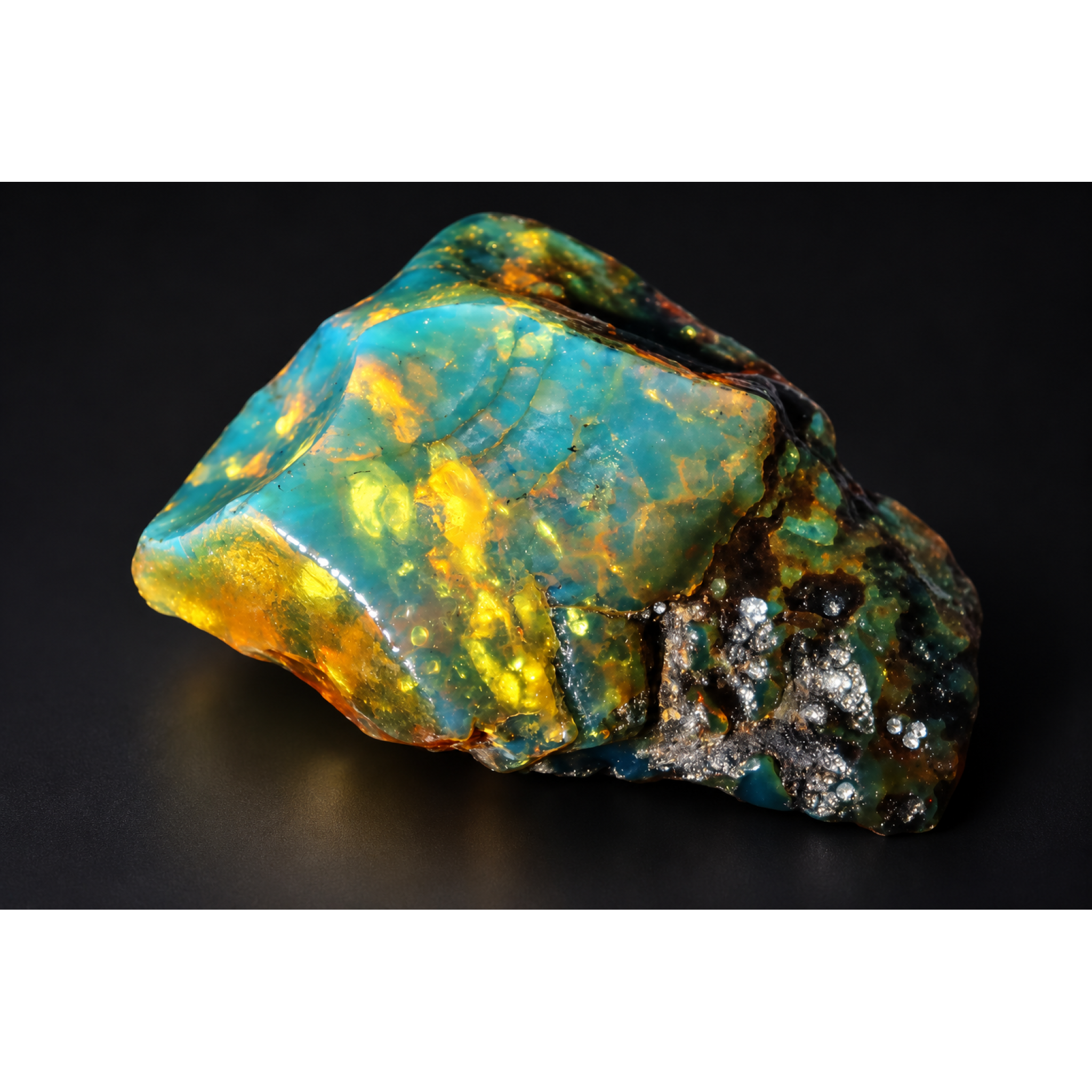 Authentic green blue rough specimen Dominican amber 60mm – photo 12