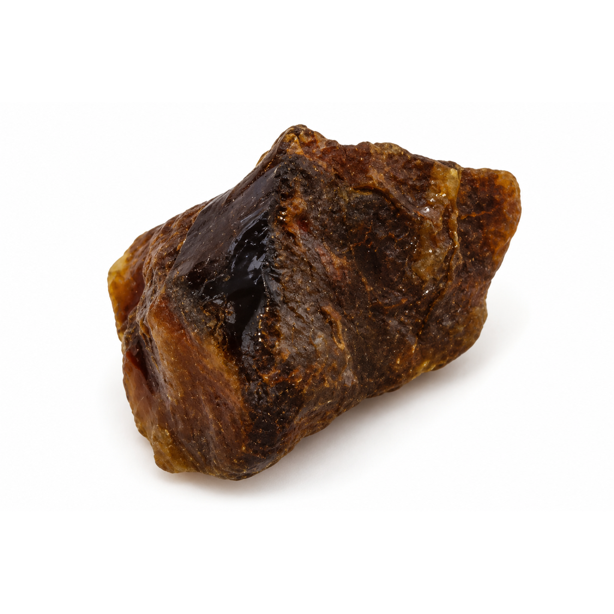 Genuine royal blue rough specimen Dominican amber 54mm – photo 11