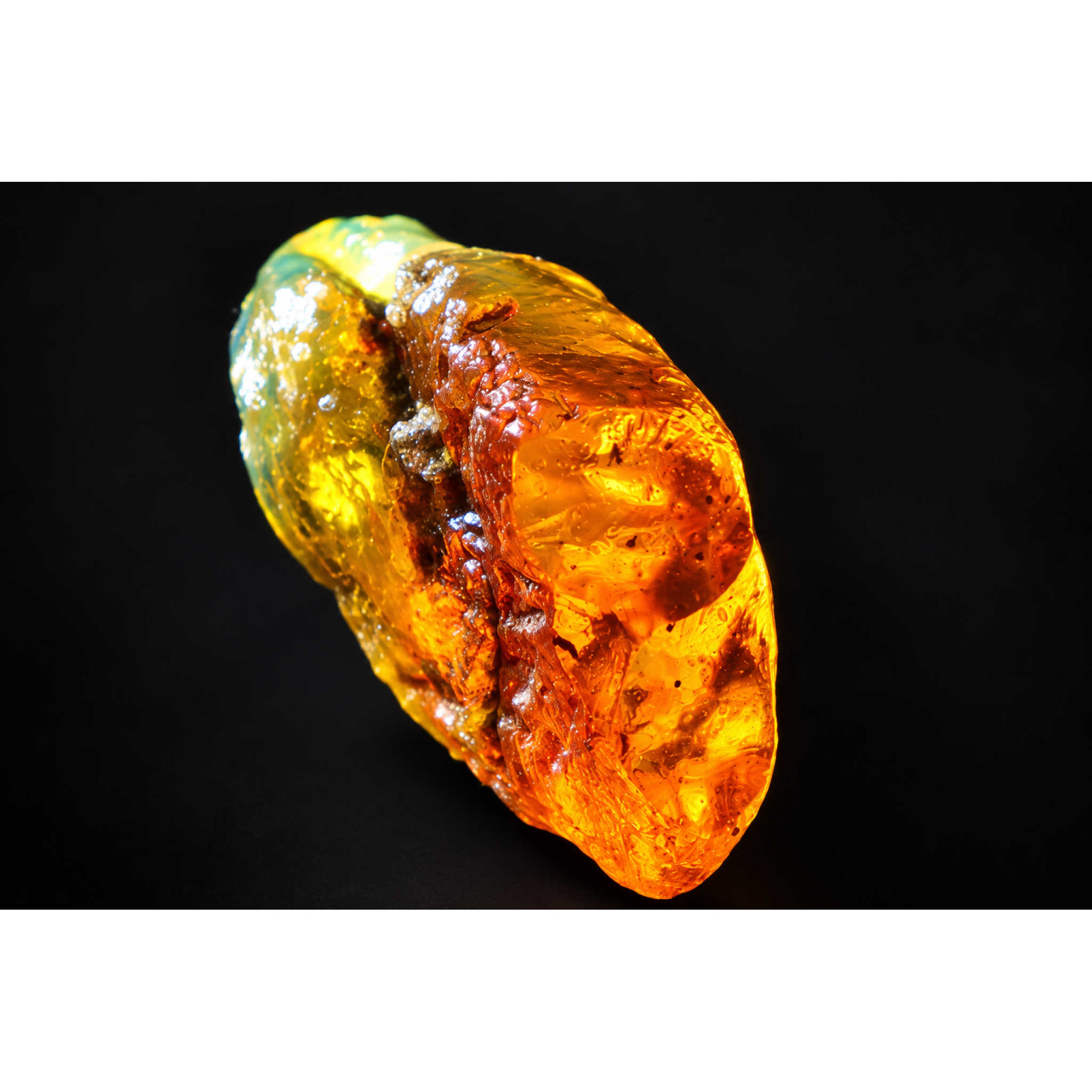 Earth mined sky blue rough specimen Dominican amber 8.7g – photo 9