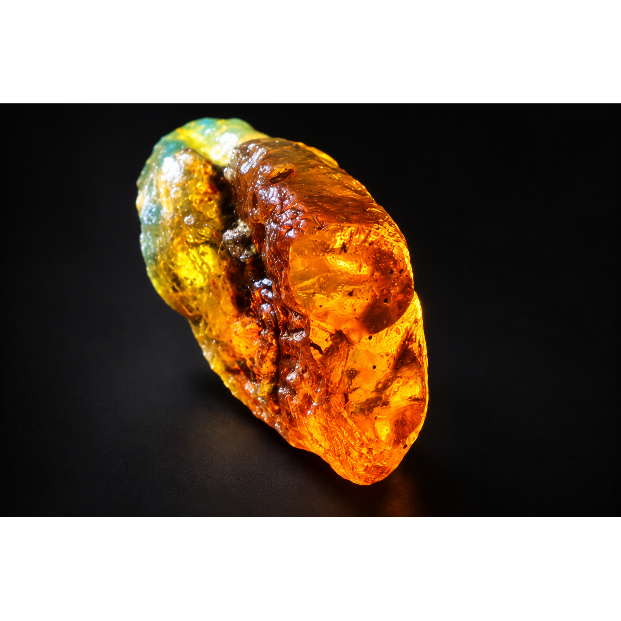 Earth mined sky blue rough specimen Dominican amber 8.7g – photo 20