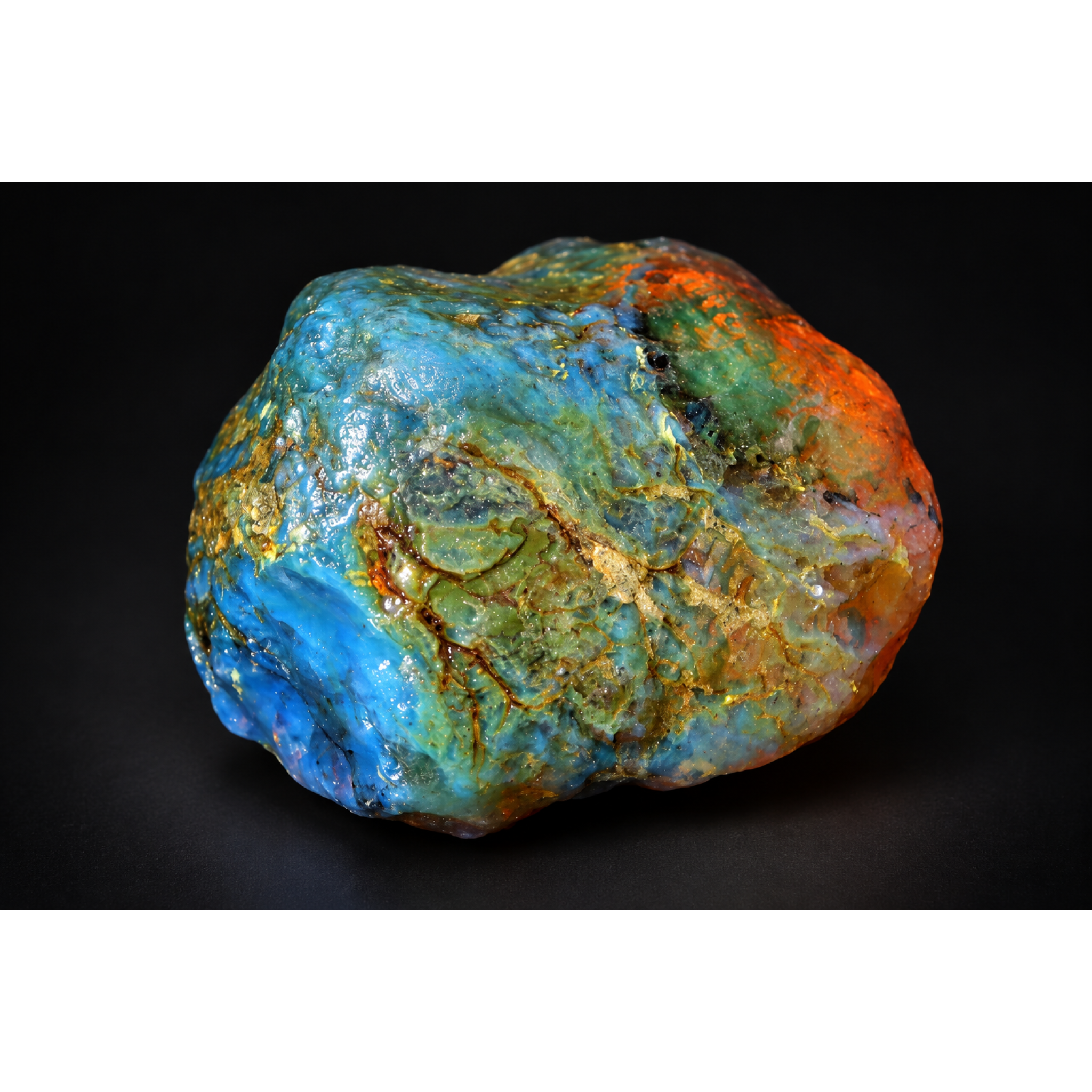 Earth mined green blue rough specimen Dominican amber 8.6g – photo 3