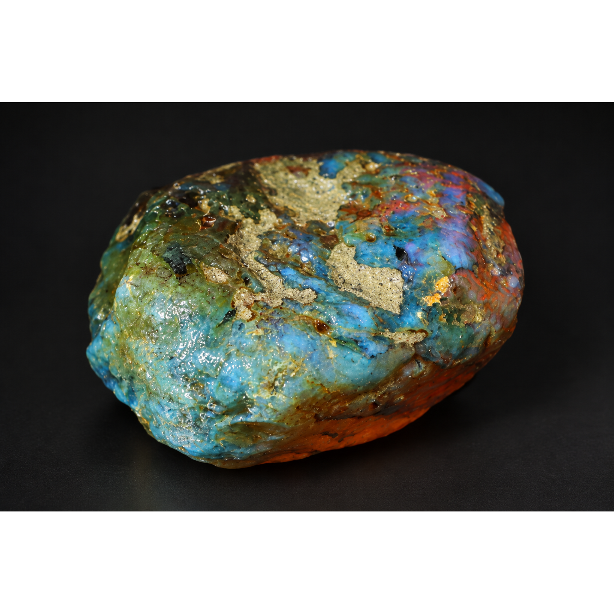 Earth mined green blue rough specimen Dominican amber 8.6g – photo 6