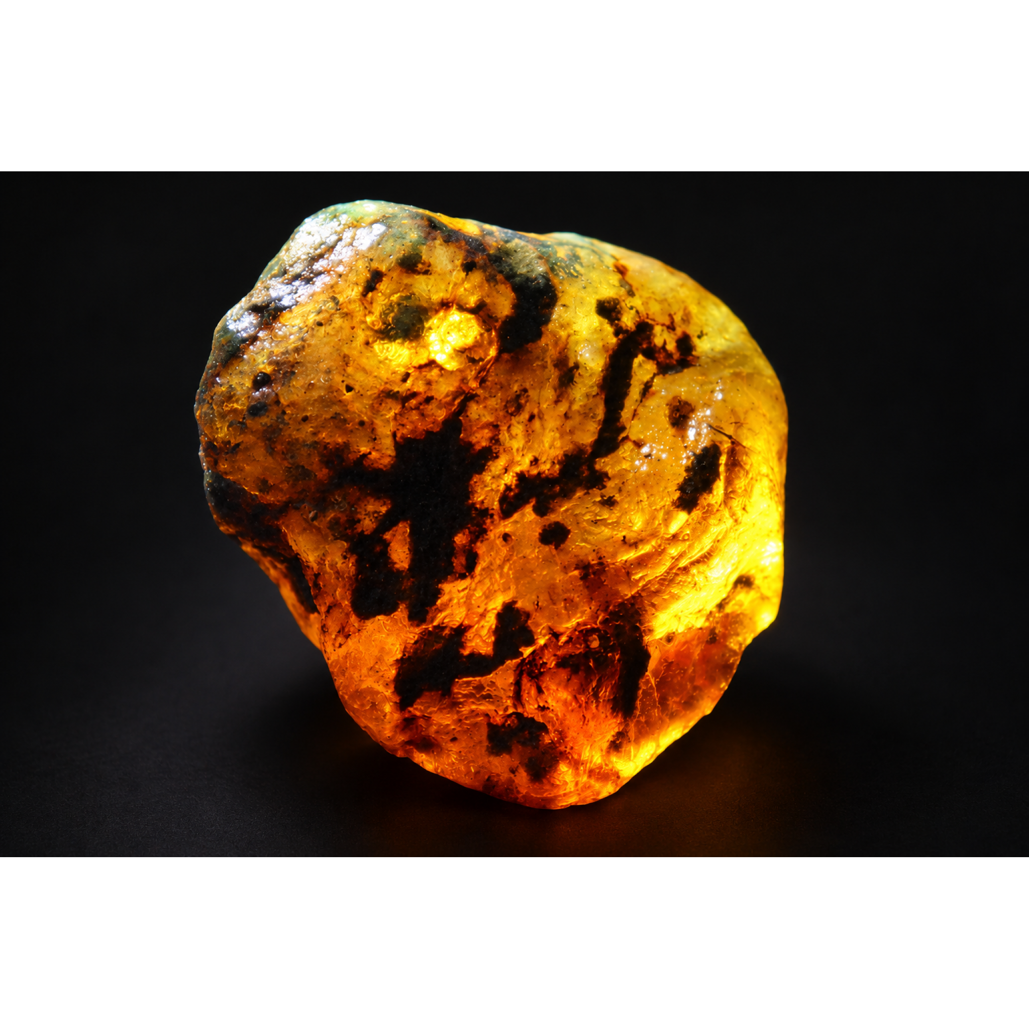 Earth mined green blue rough specimen Dominican amber 8.6g – photo 8