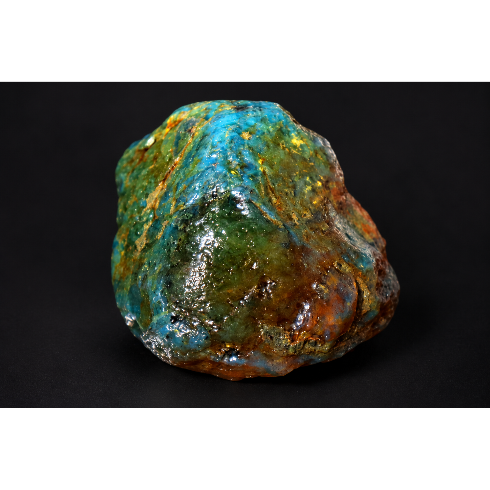 Earth mined green blue rough specimen Dominican amber 8.6g – photo 13
