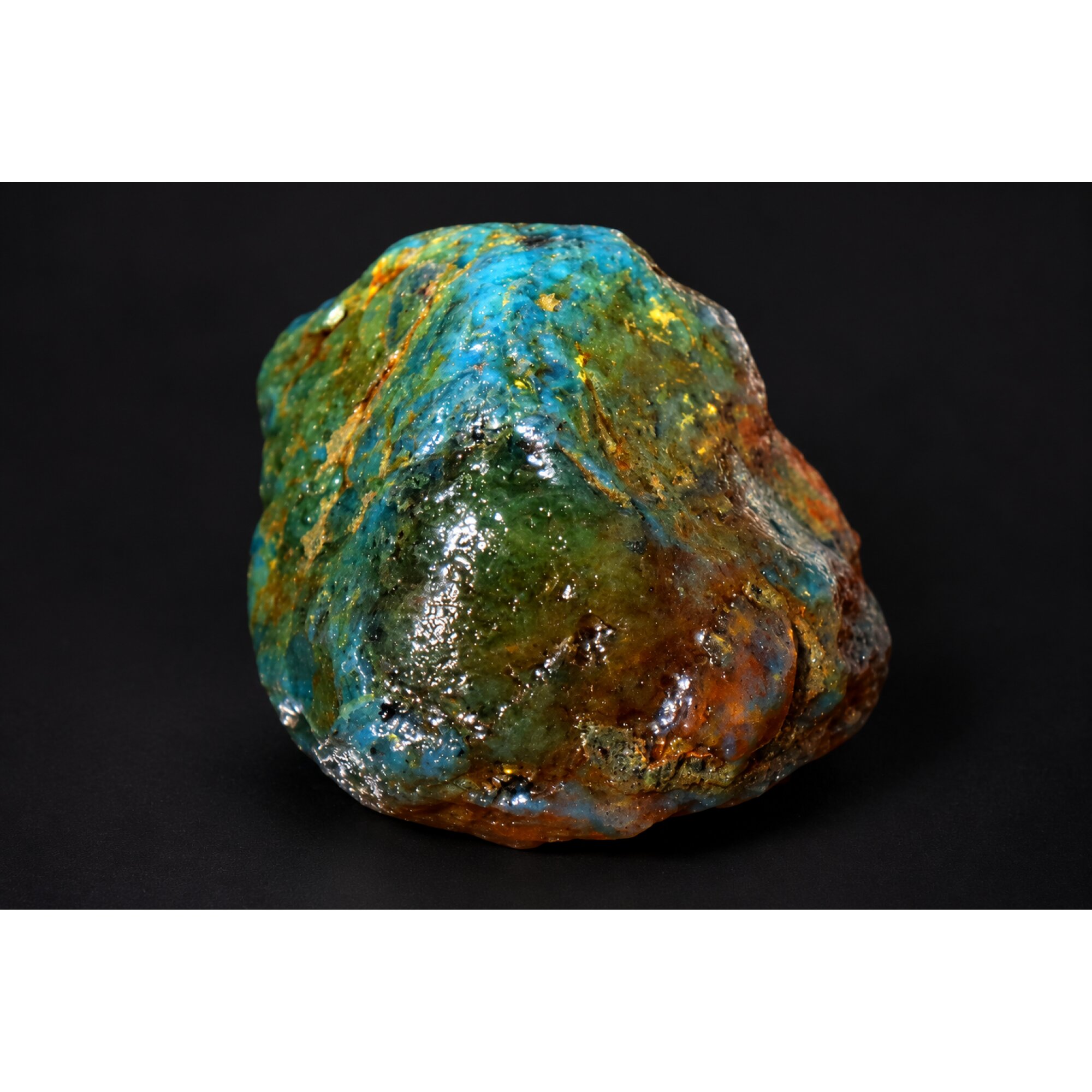 Earth mined green blue rough specimen Dominican amber 8.6g – photo 13