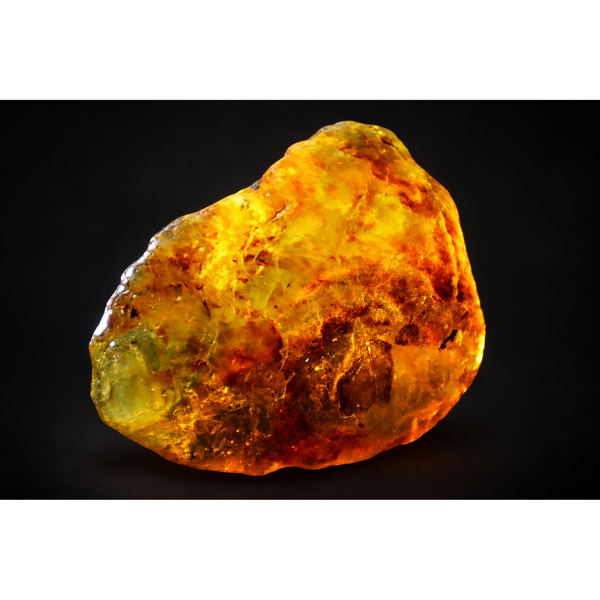 Earth mined green blue rough specimen Dominican amber 53.7g – photo 6