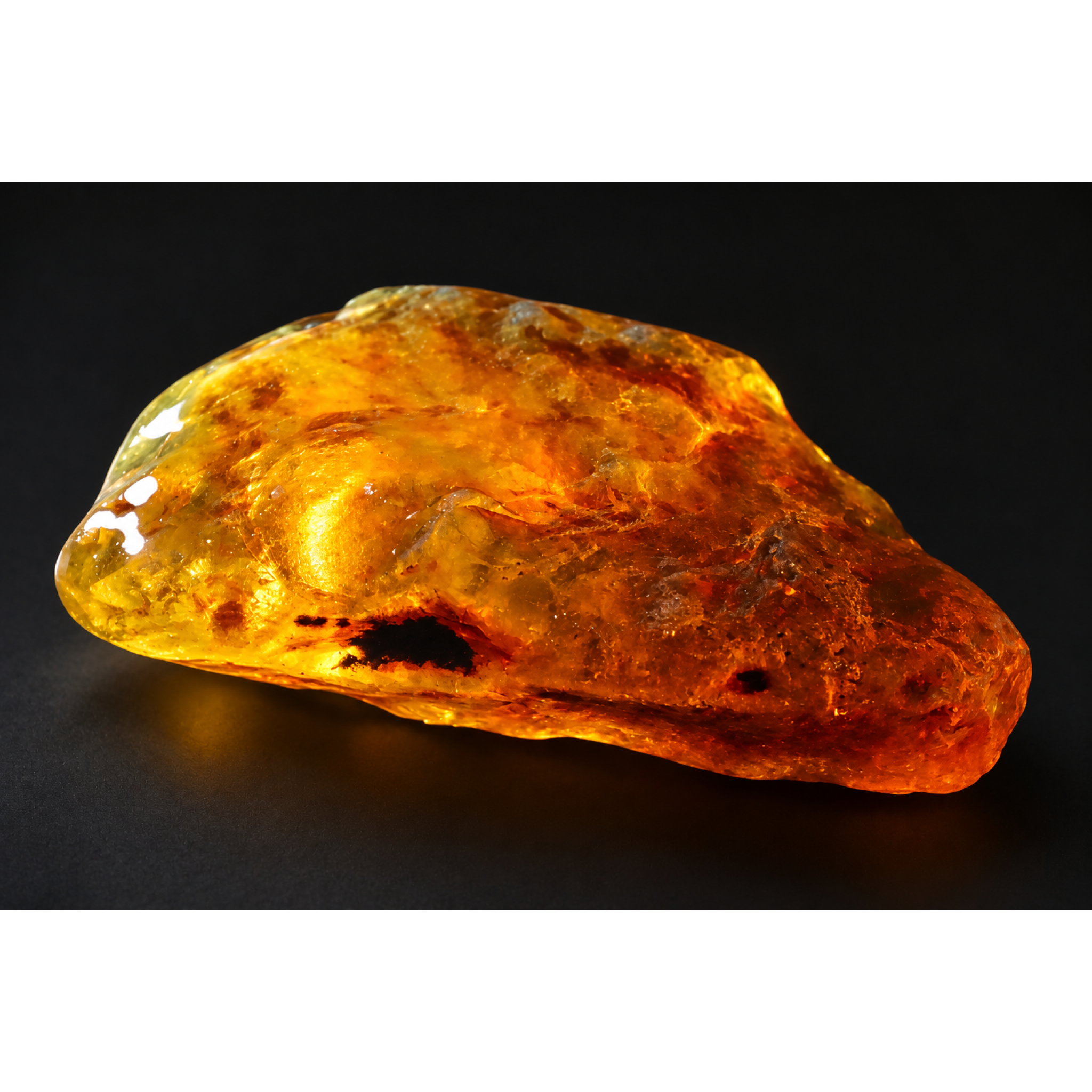 Earth mined green blue rough specimen Dominican amber 53.7g – photo 11