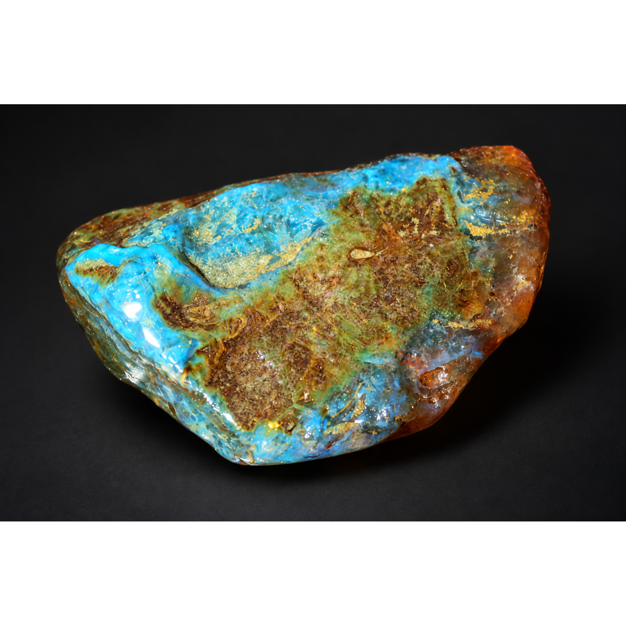 Earth mined green blue rough specimen Dominican amber 53.7g – photo 16