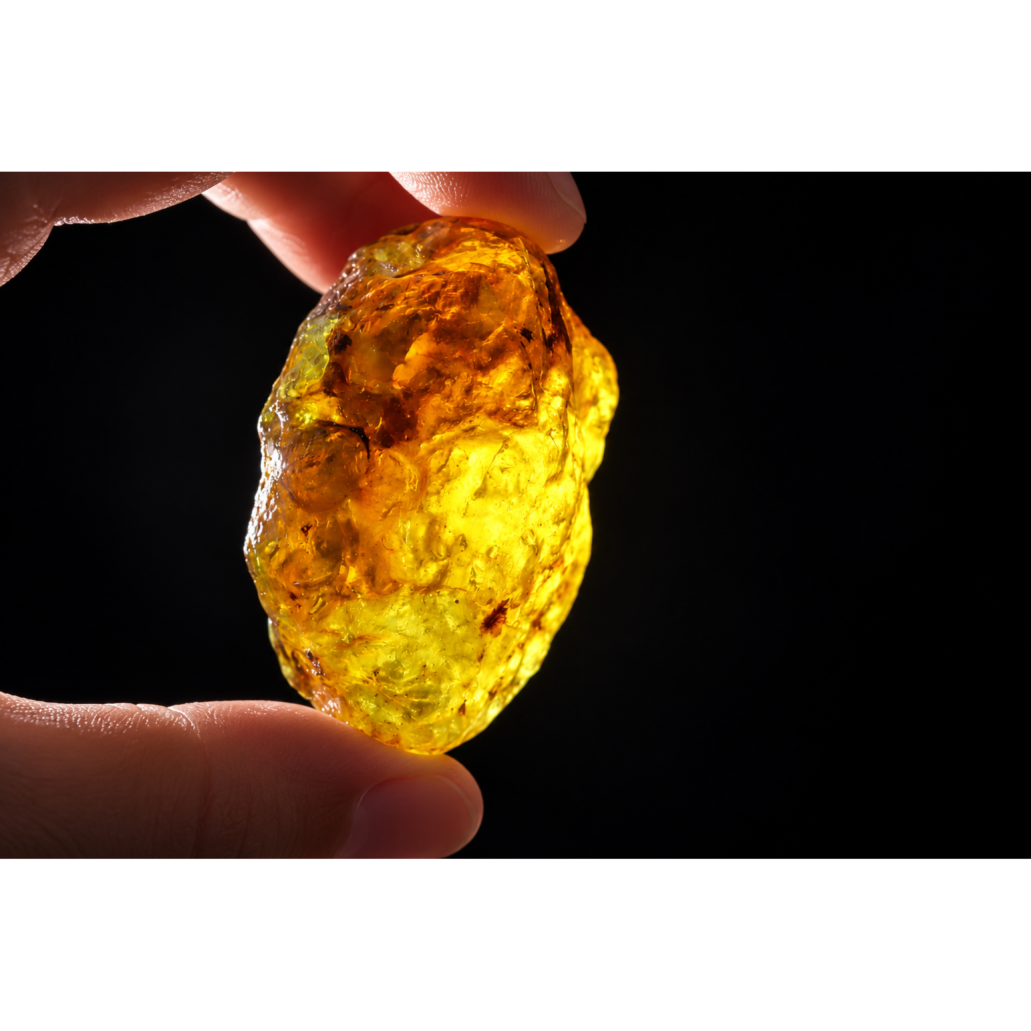 Earth mined green blue rough specimen Dominican amber 33.2g – photo 2