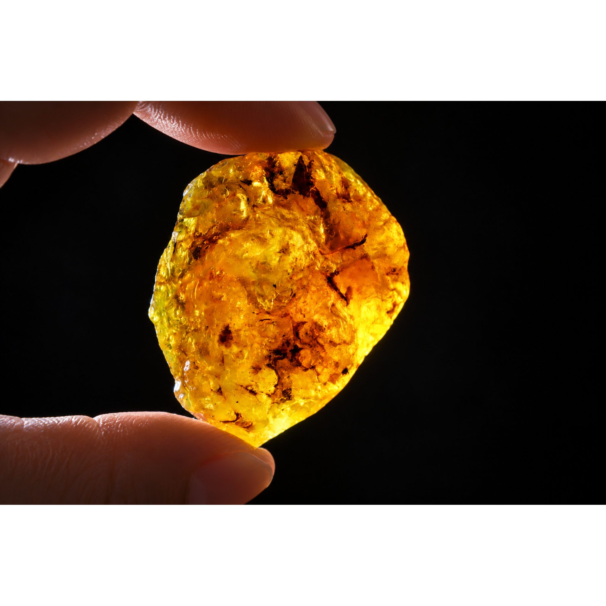 Earth mined green blue rough specimen Dominican amber 33.2g – photo 4
