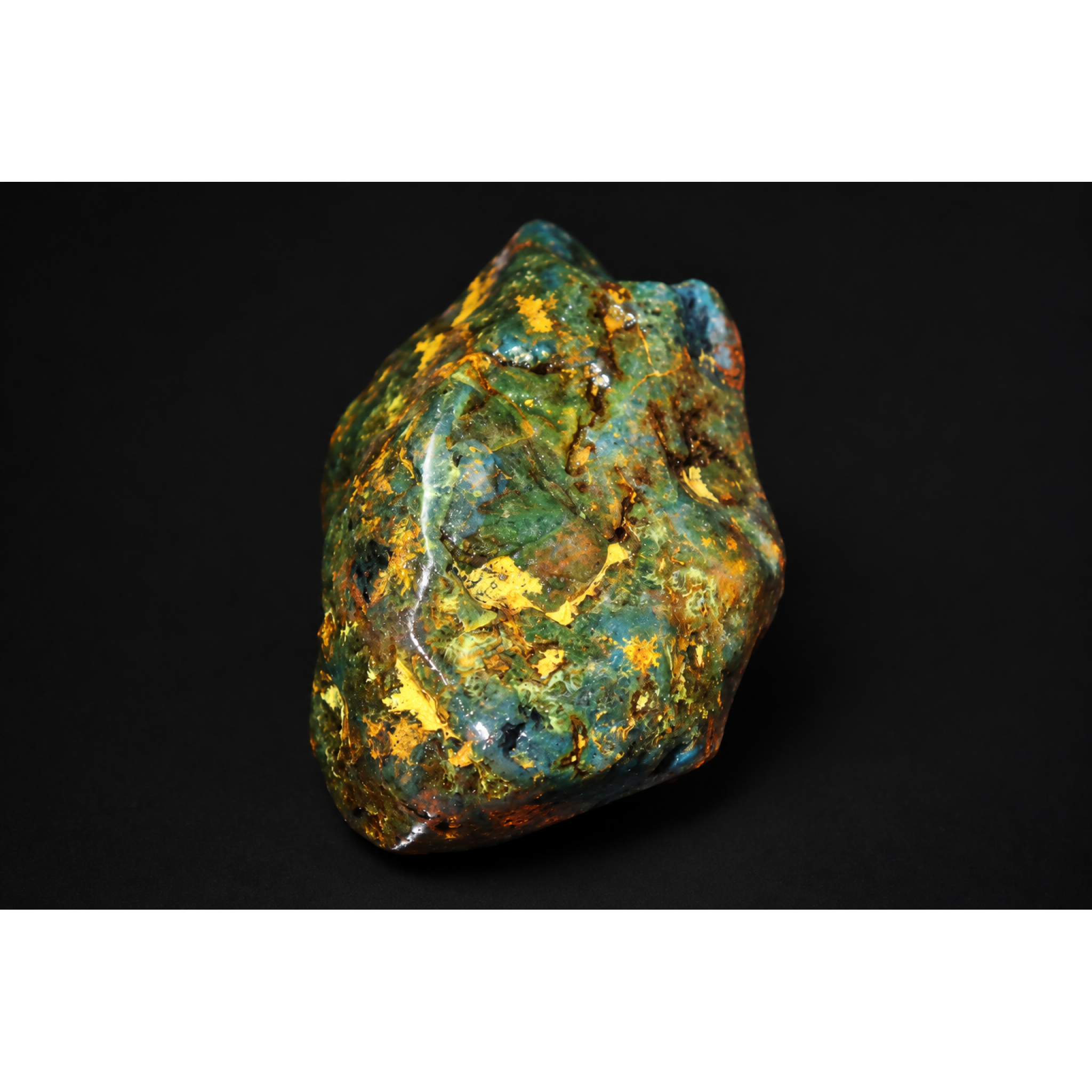Authentic green blue rough specimen Dominican amber 26g – photo 2
