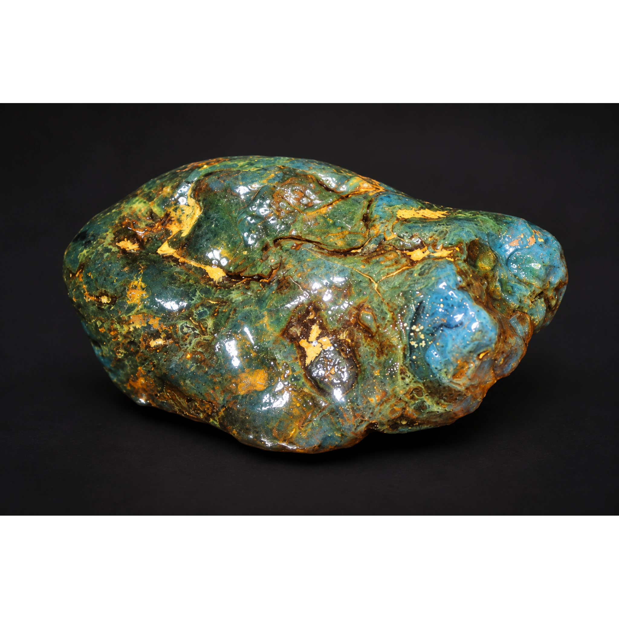 Authentic green blue rough specimen Dominican amber 26g – photo 3