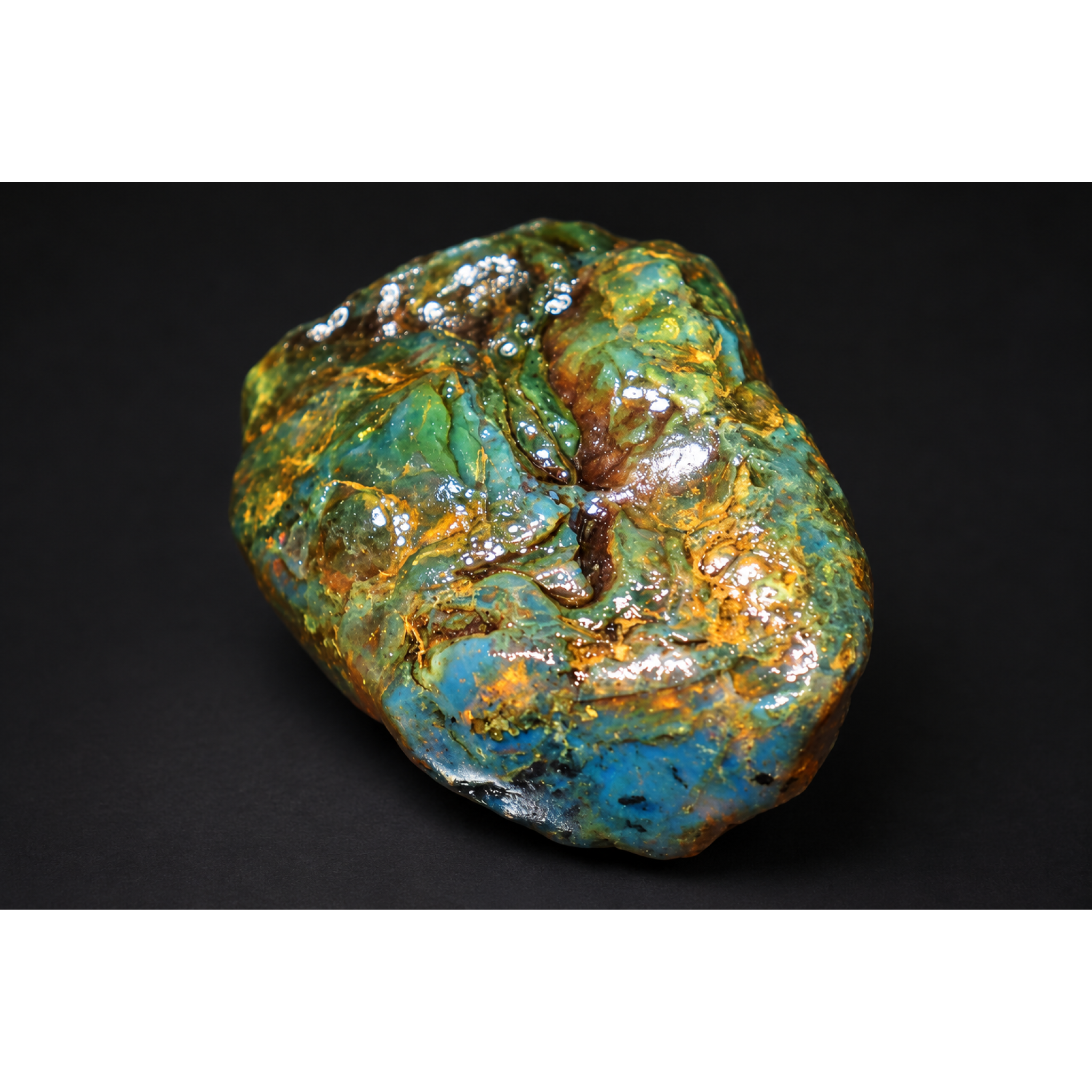 Authentic green blue rough specimen Dominican amber 26g – photo 7