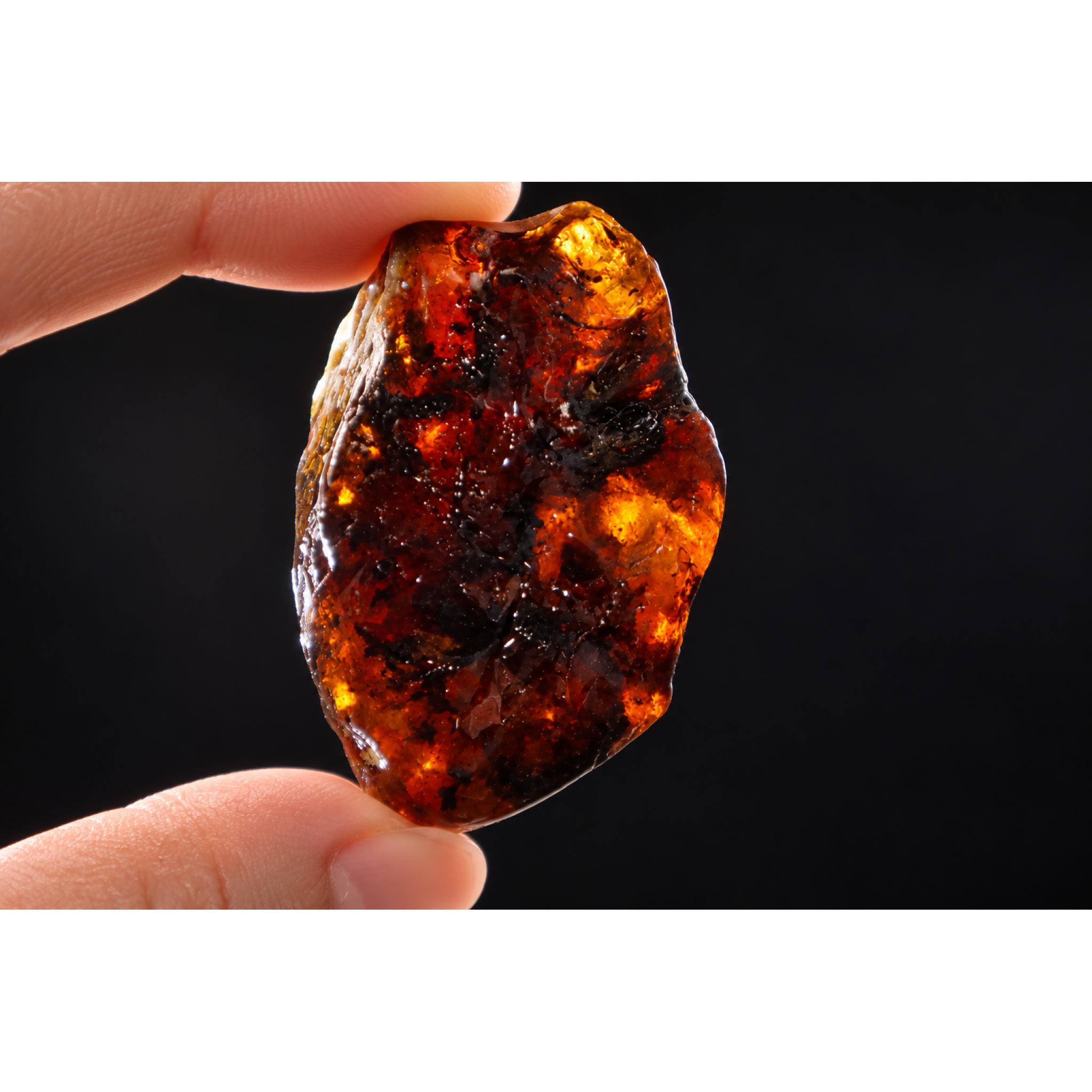 Authentic green blue rough specimen Dominican amber 26g – photo 8