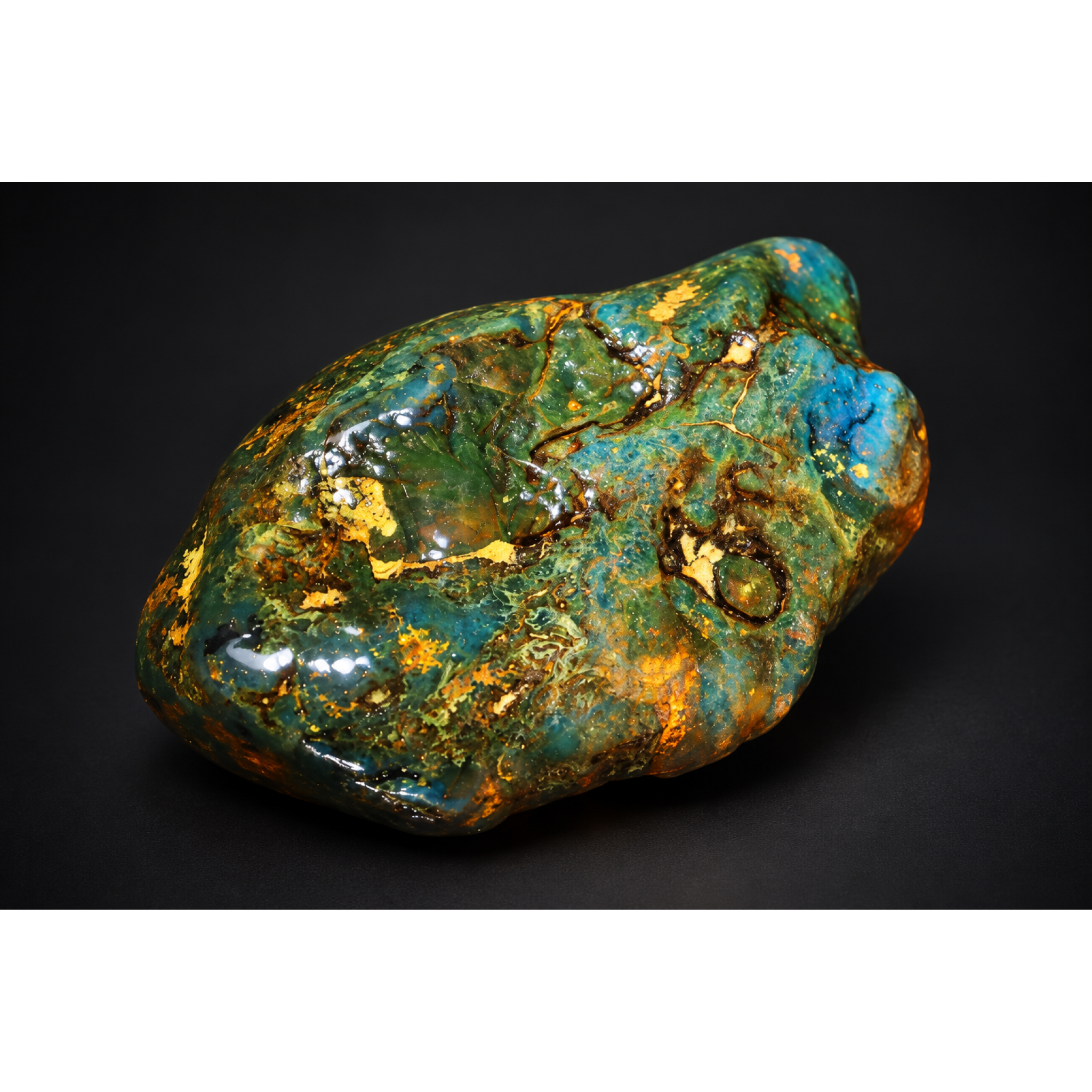 Authentic green blue rough specimen Dominican amber 26g – photo 12