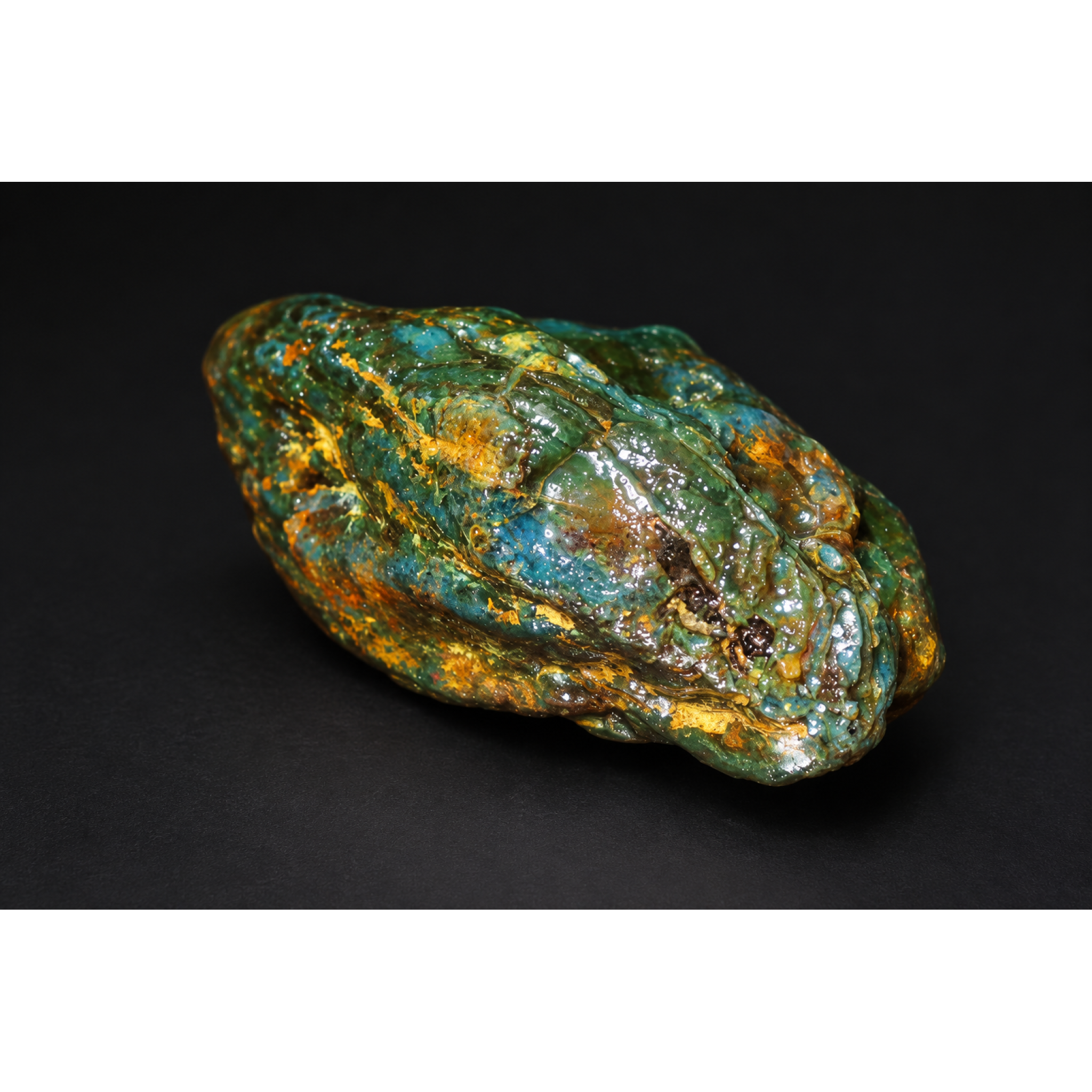 Authentic green blue rough specimen Dominican amber 26g – photo 14