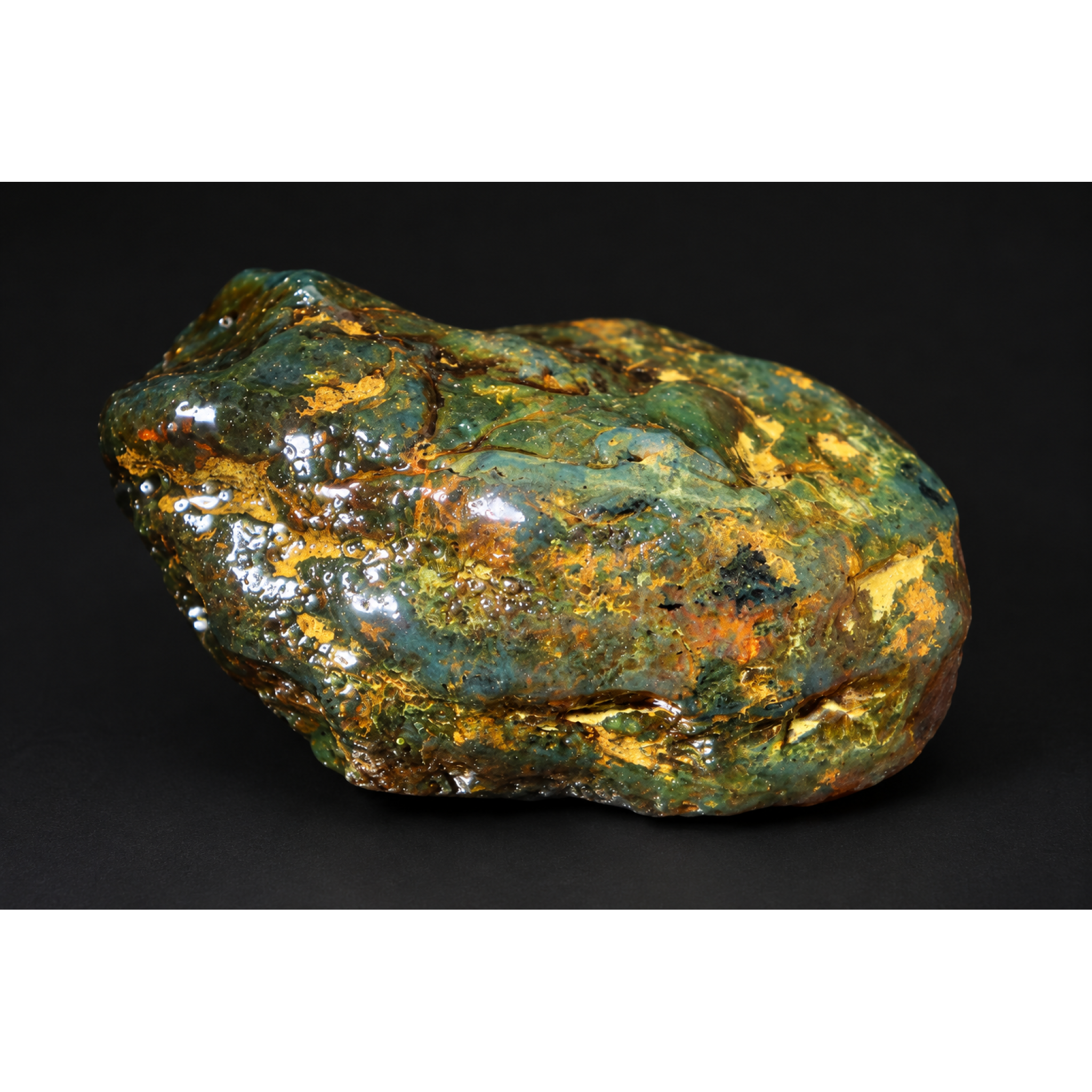 Authentic green blue rough specimen Dominican amber 26g – photo 16
