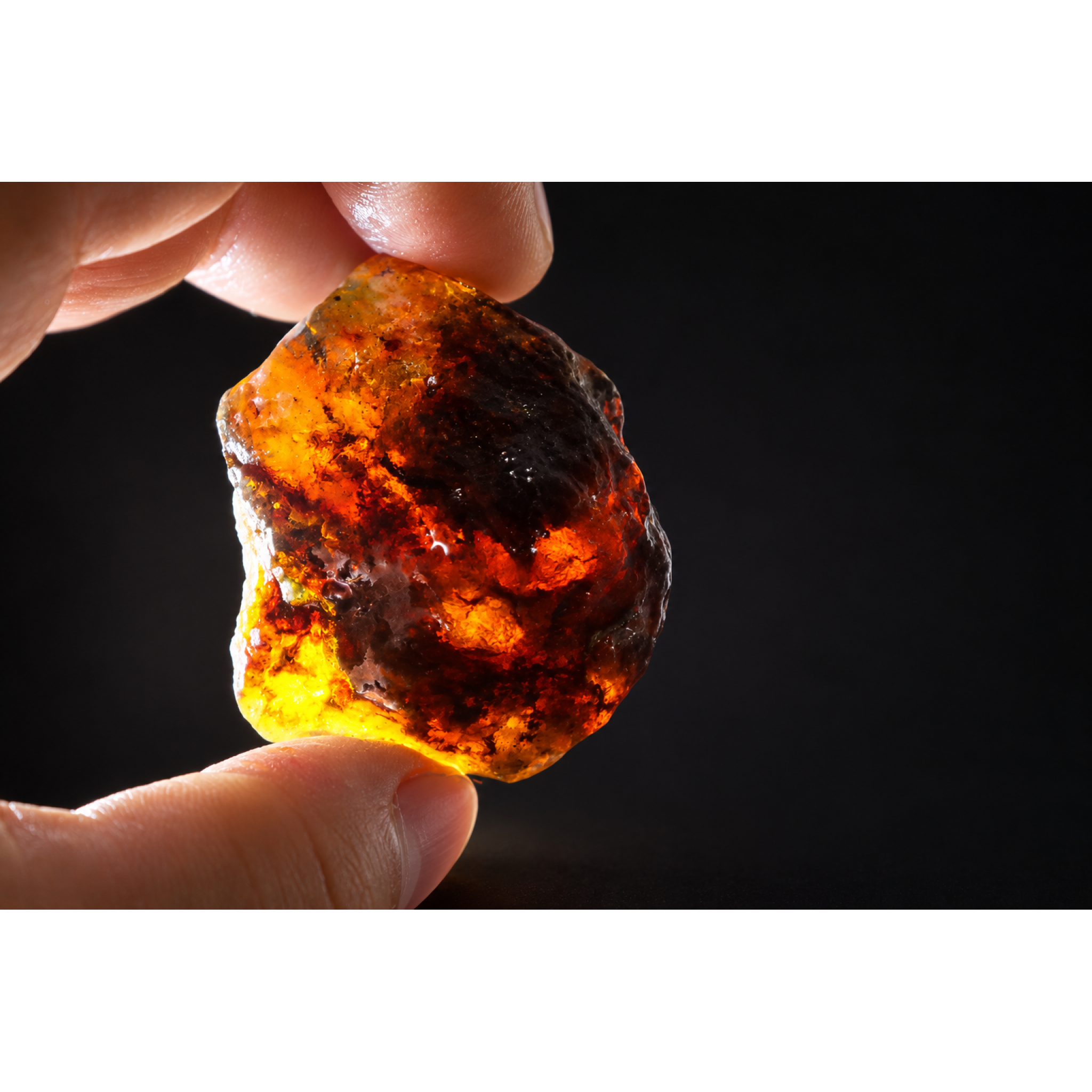 Earth mined green blue rough specimen Dominican amber 28.5g – photo 6