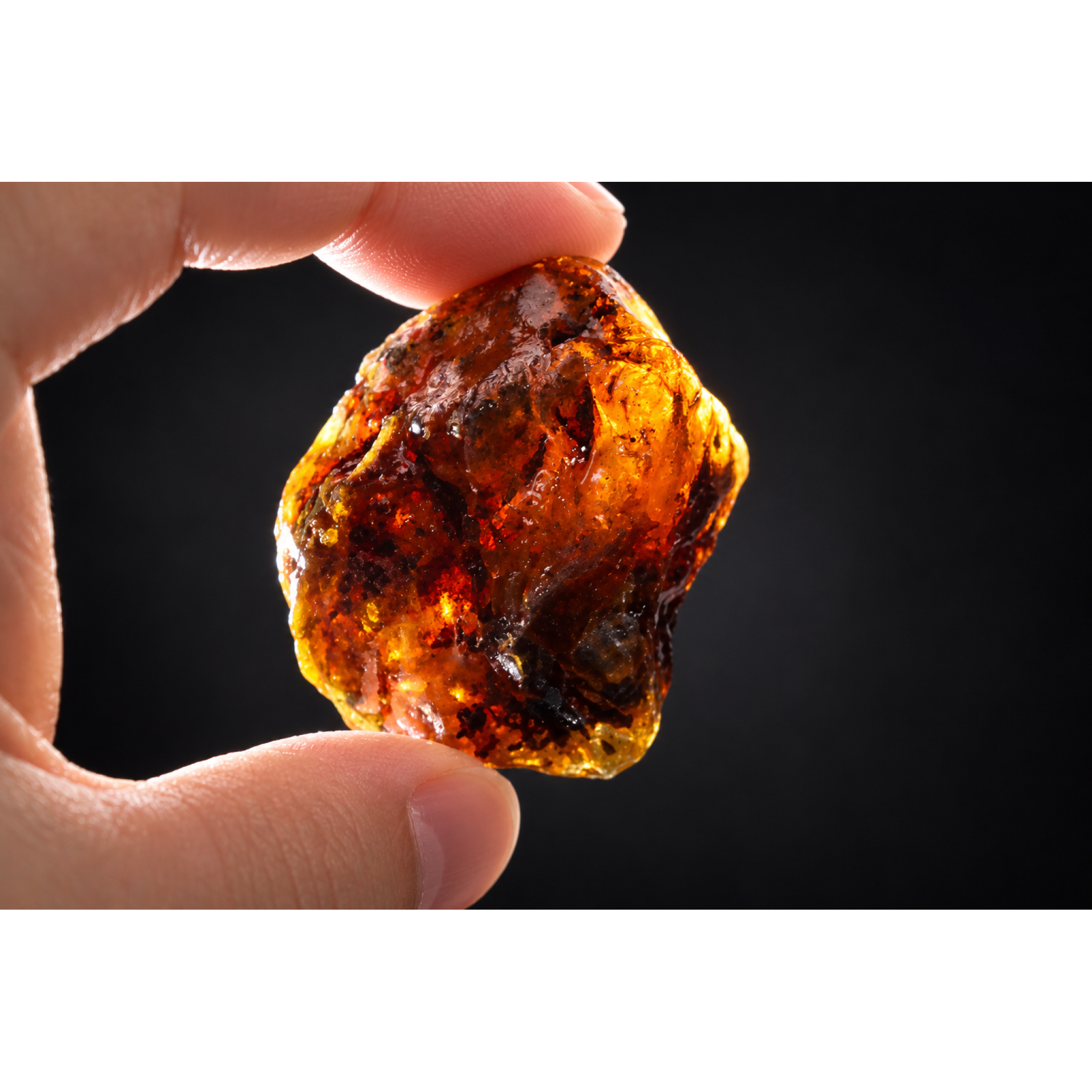 Earth mined green blue rough specimen Dominican amber 28.5g – photo 11